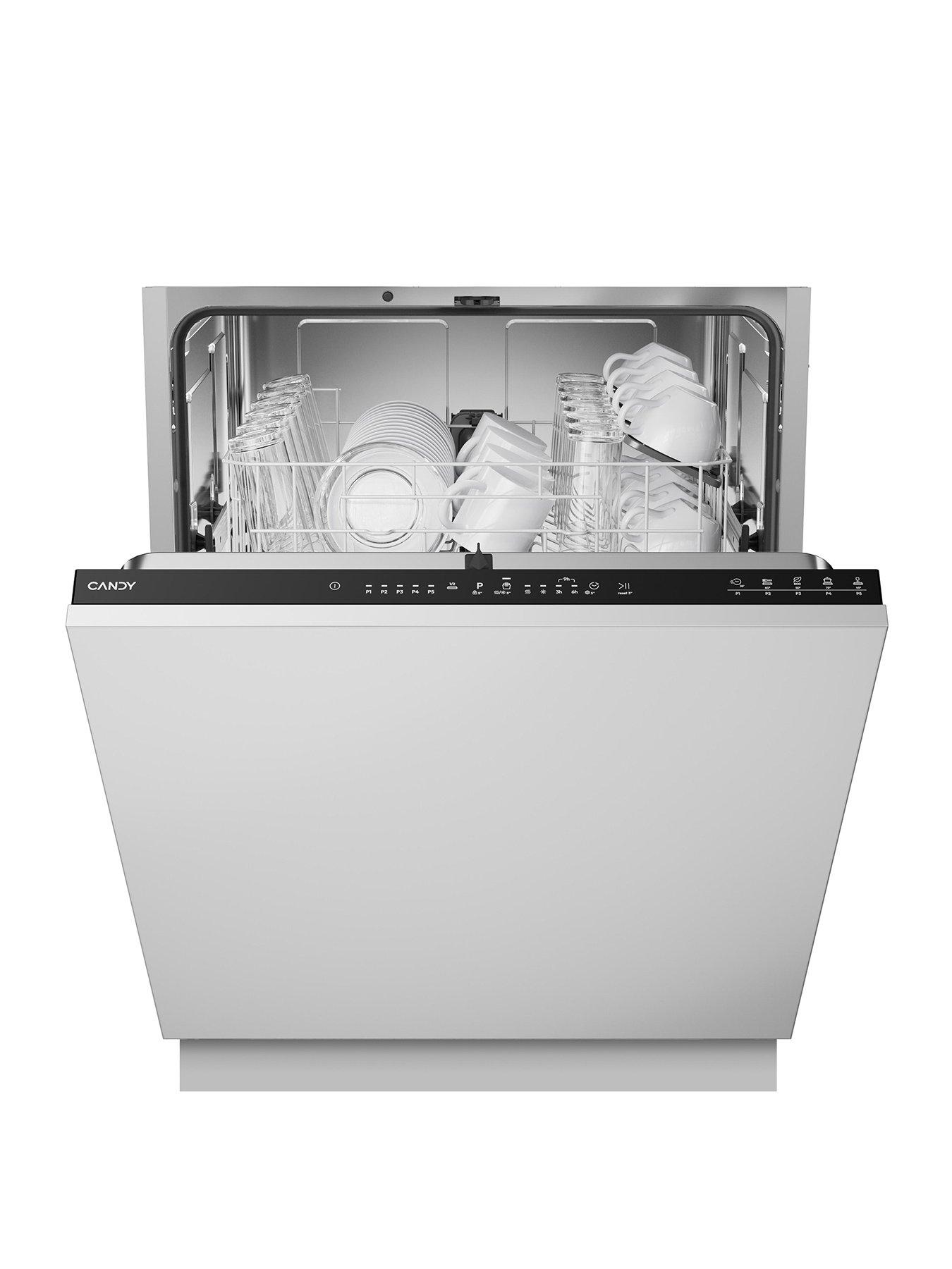 Candy CIP 3D9E0B-80 Fully Integrated Full Size Dishwasher, 13 Place Settings,  D Rated