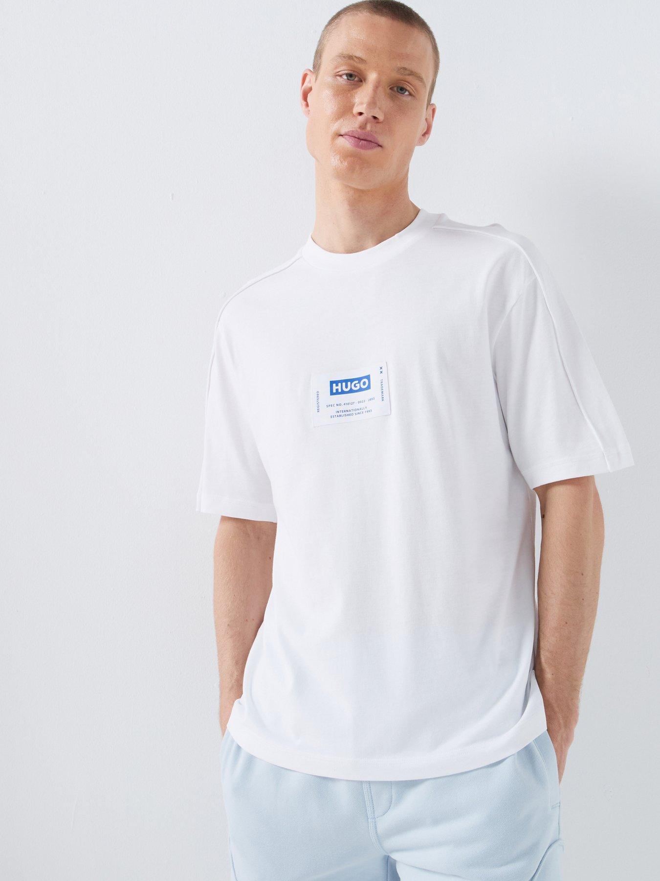 HUGO Blue Nurazti Regular Fit T-Shirt - White