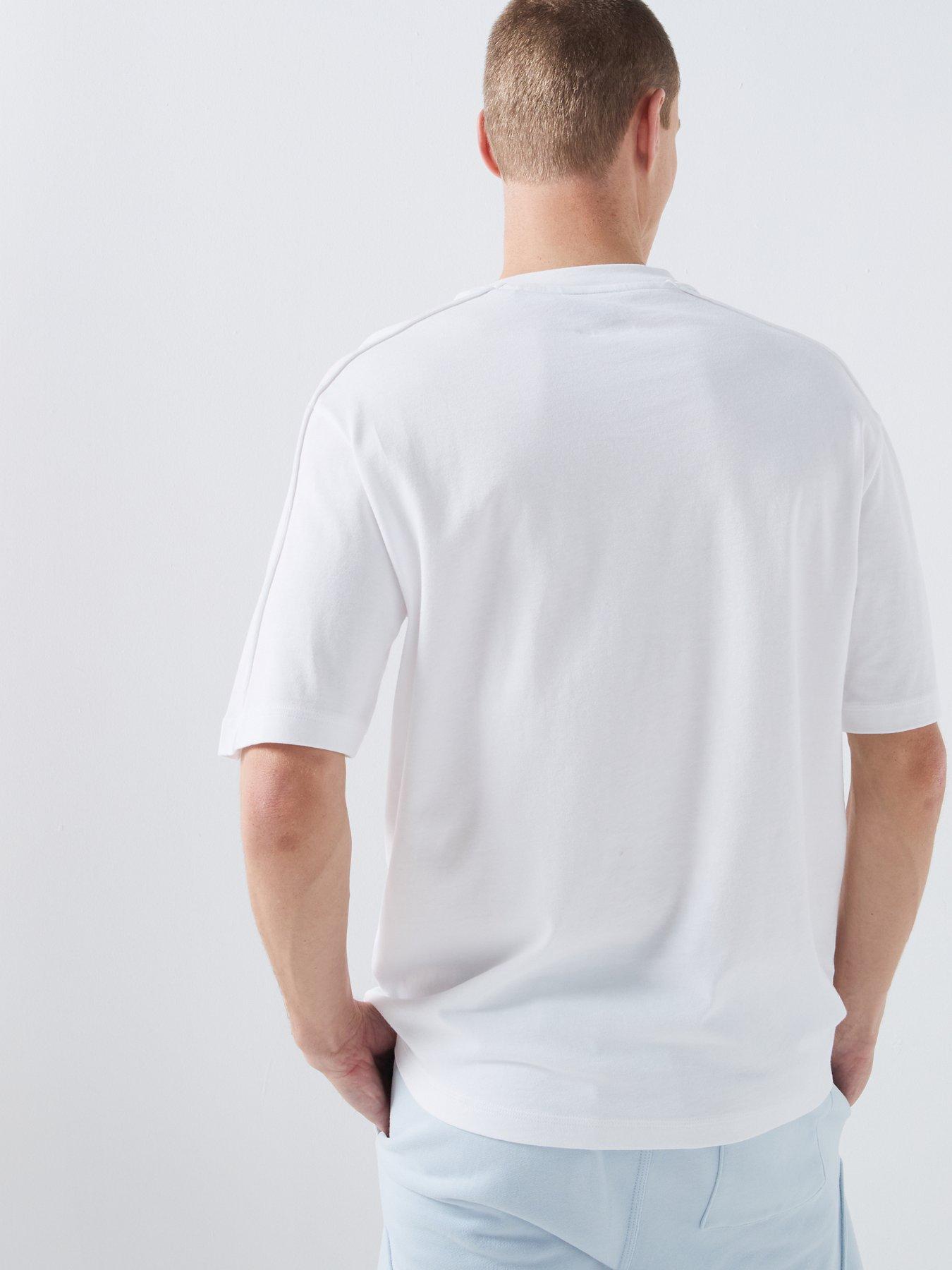 Image 2 of 5 of HUGO Blue Nurazti Regular Fit T-Shirt - White
