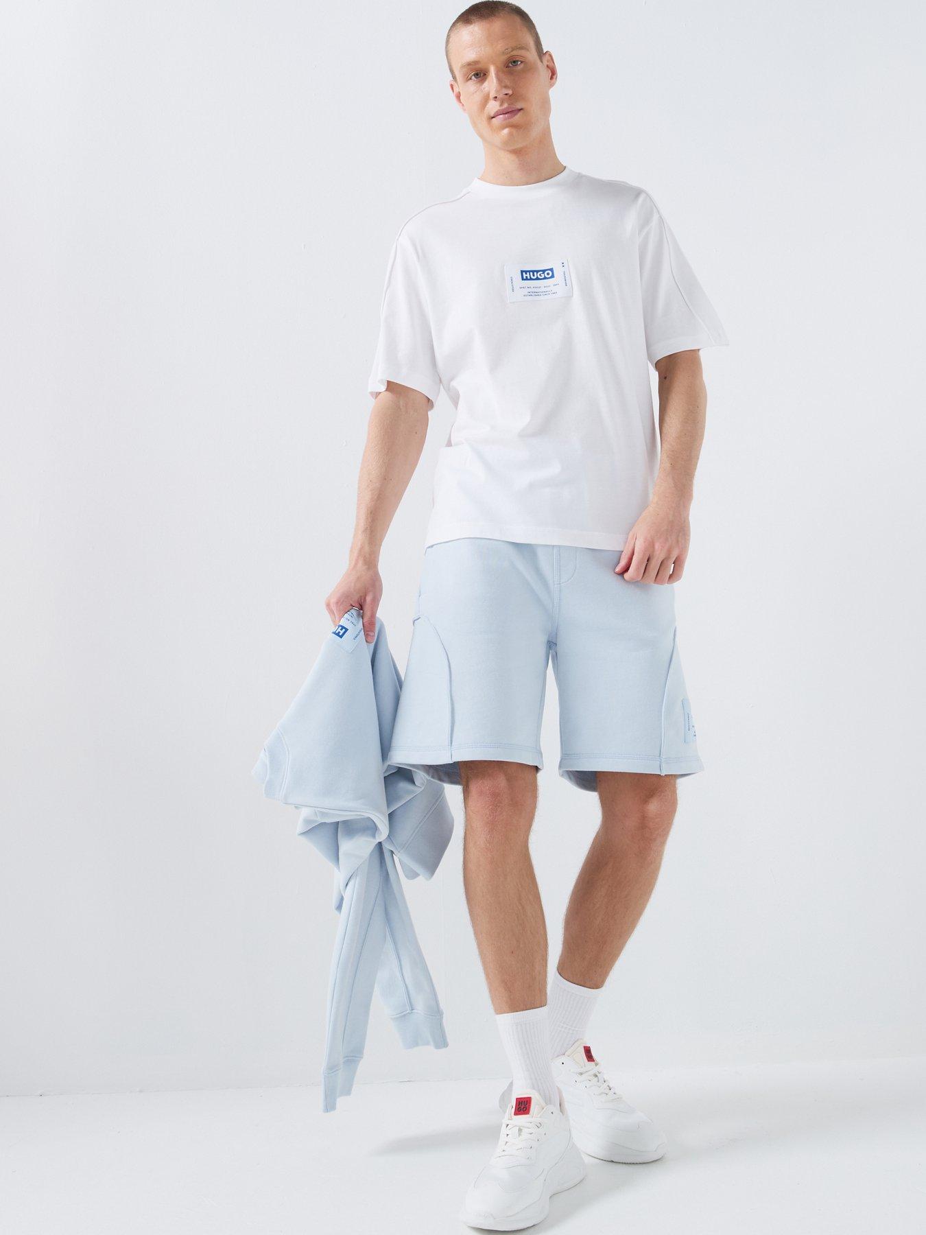 Image 3 of 5 of HUGO Blue Nurazti Regular Fit T-Shirt - White