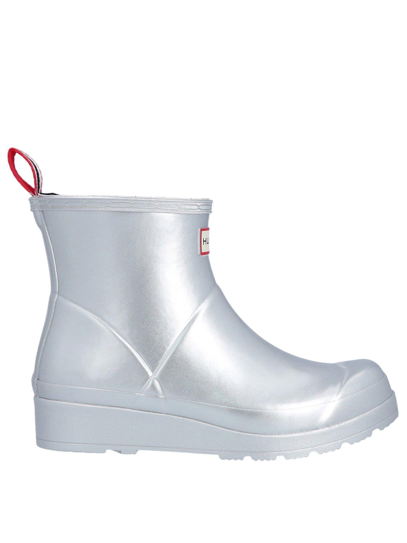 Image 2 of 2 of Hunter Womens Play Short Boot Metallic - Silver