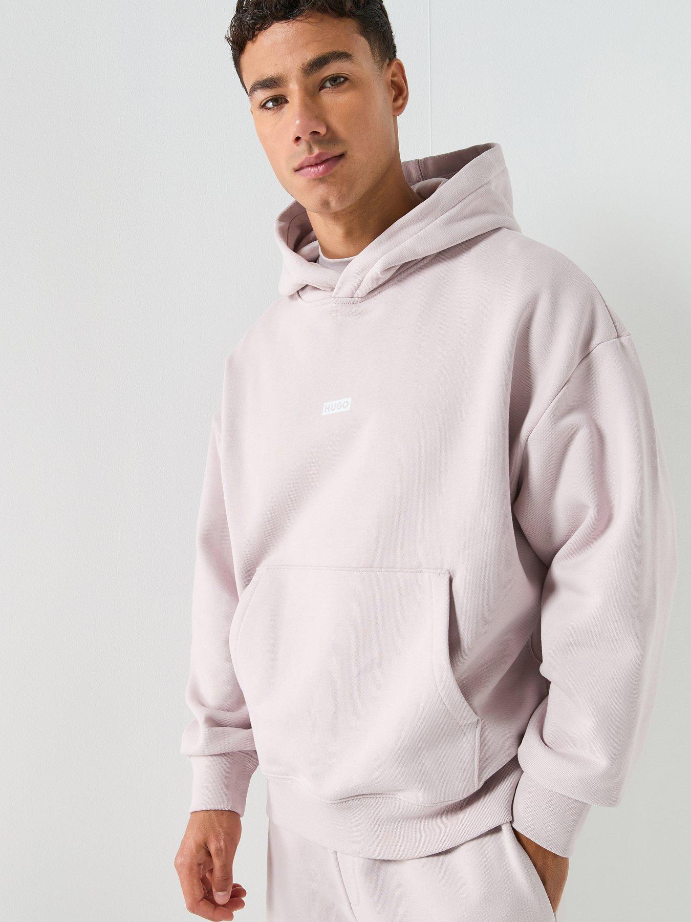 HUGO Blue Nazardo International Logo Hoodie - Lilac