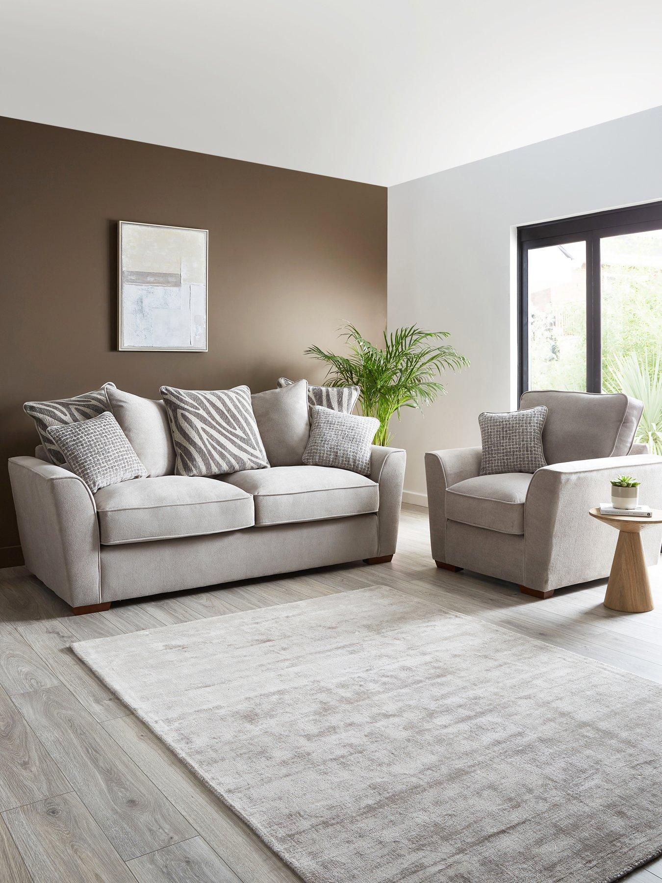 Image 1 of 7 of The Very Collection Nala 3 Seater Sofa + Armchair (Buy &amp; SAVE!)
