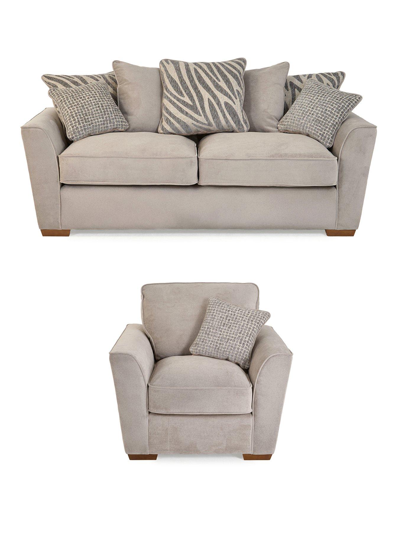Image 2 of 7 of The Very Collection Nala 3 Seater Sofa + Armchair (Buy &amp; SAVE!)