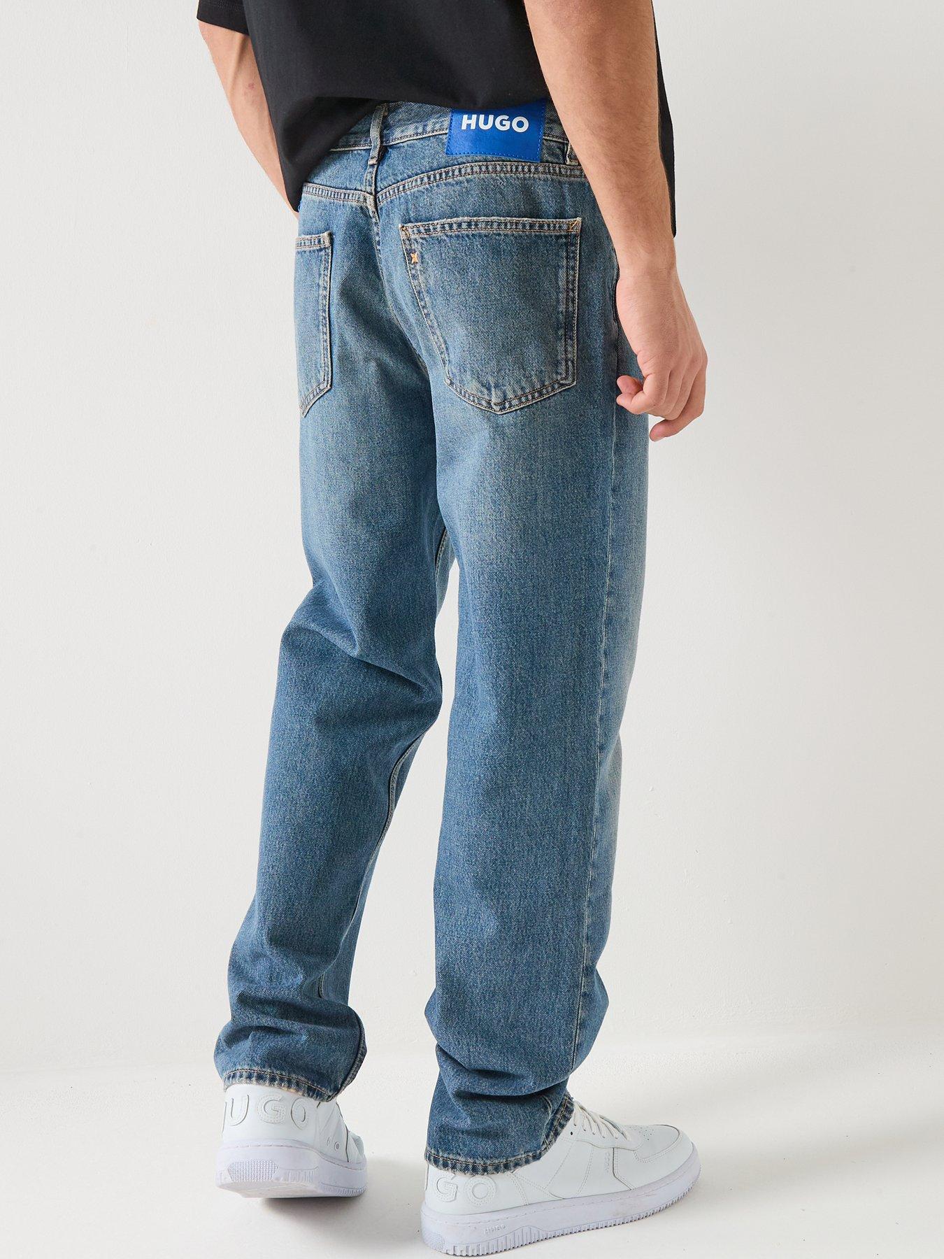 Image 2 of 4 of HUGO Jonah Straight Fit Jeans - Blue