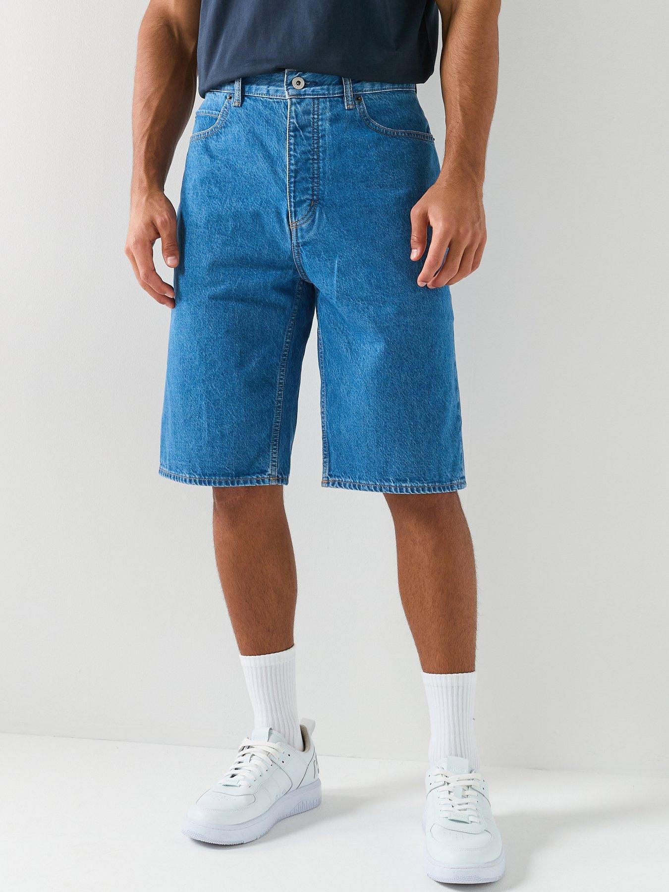 HUGO Hugo Blue Skate Straight Fit Denim Shorts - Blue