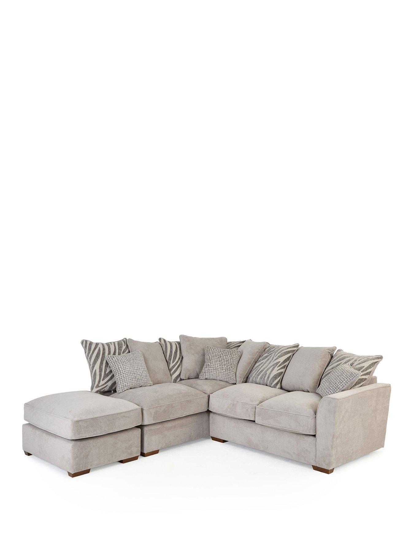 Image 2 of 7 of The Very Collection Nala Left Hand Chaise Sofa Bed with Footstool (Buy &amp; SAVE!)