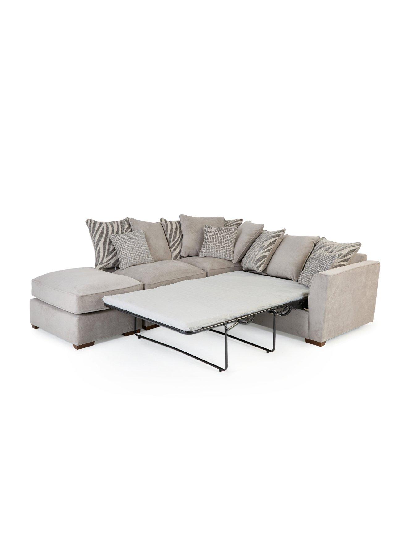 Image 3 of 7 of The Very Collection Nala Left Hand Chaise Sofa Bed with Footstool (Buy &amp; SAVE!)