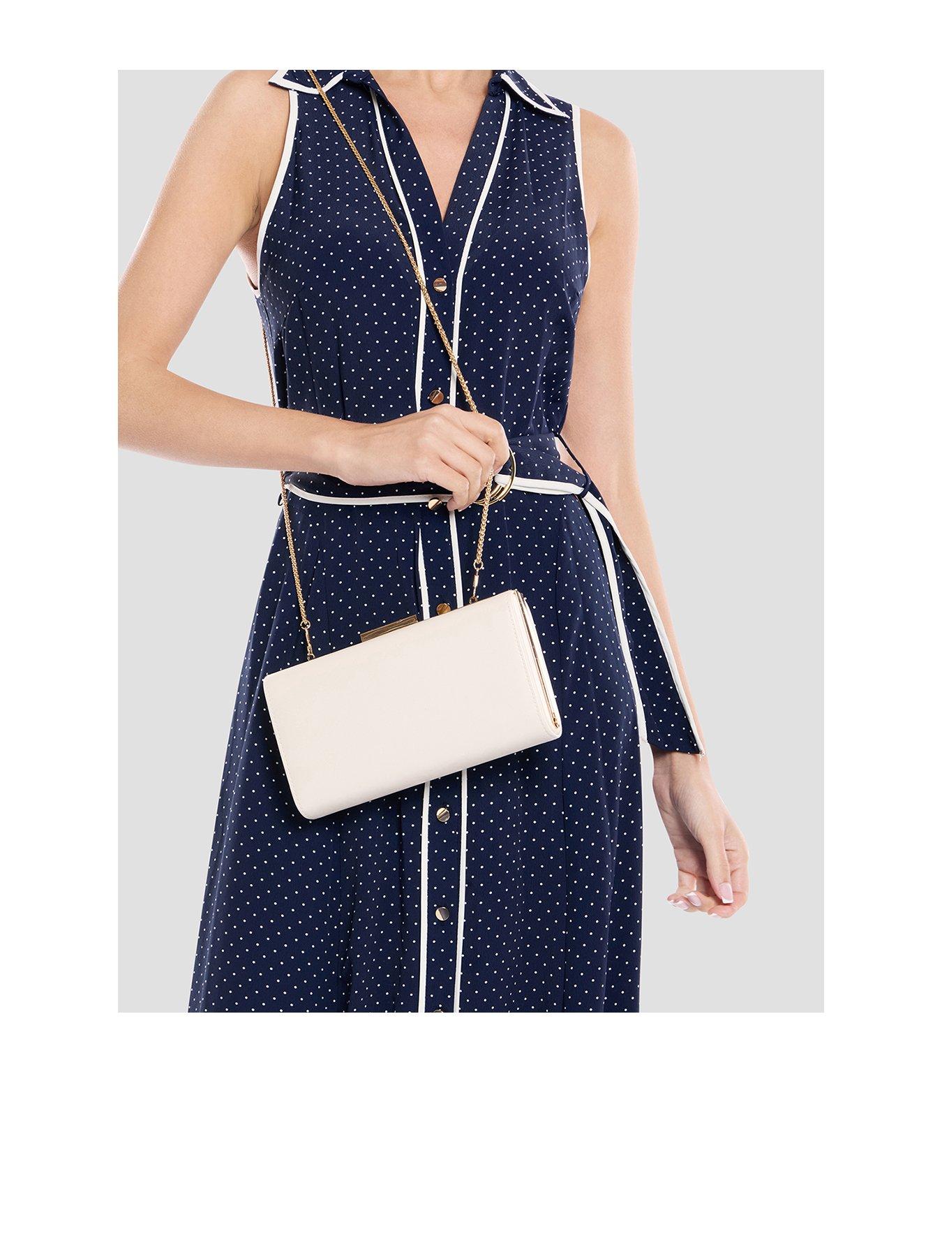 Image 1 of 6 of Paradox London Dasha Clutch Bag - Cream