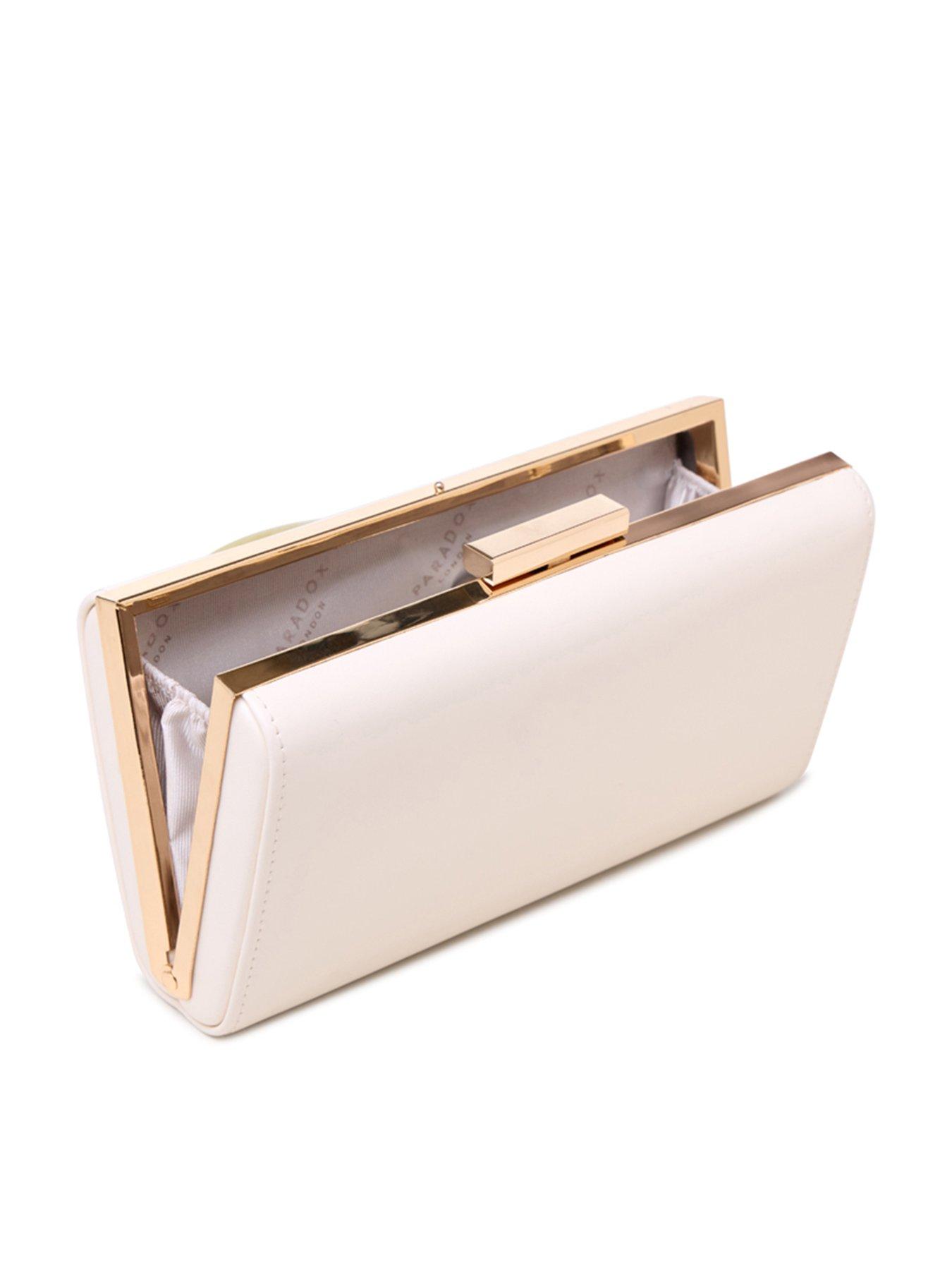 Image 6 of 6 of Paradox London Dasha Clutch Bag - Cream