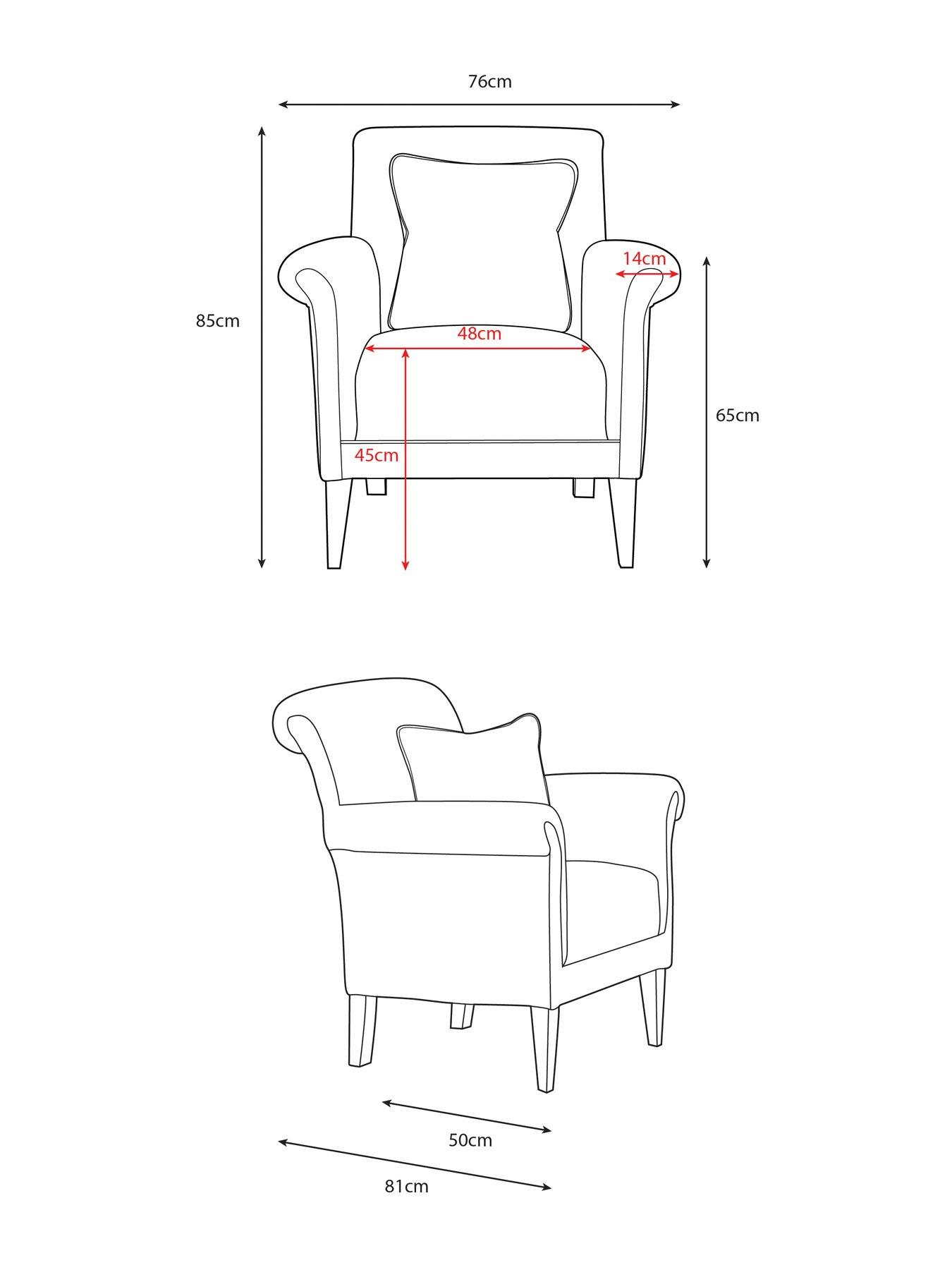 Image 7 of 7 of The Very Collection Nala Fabric Accent Chair&nbsp;- Made to Order in the UK