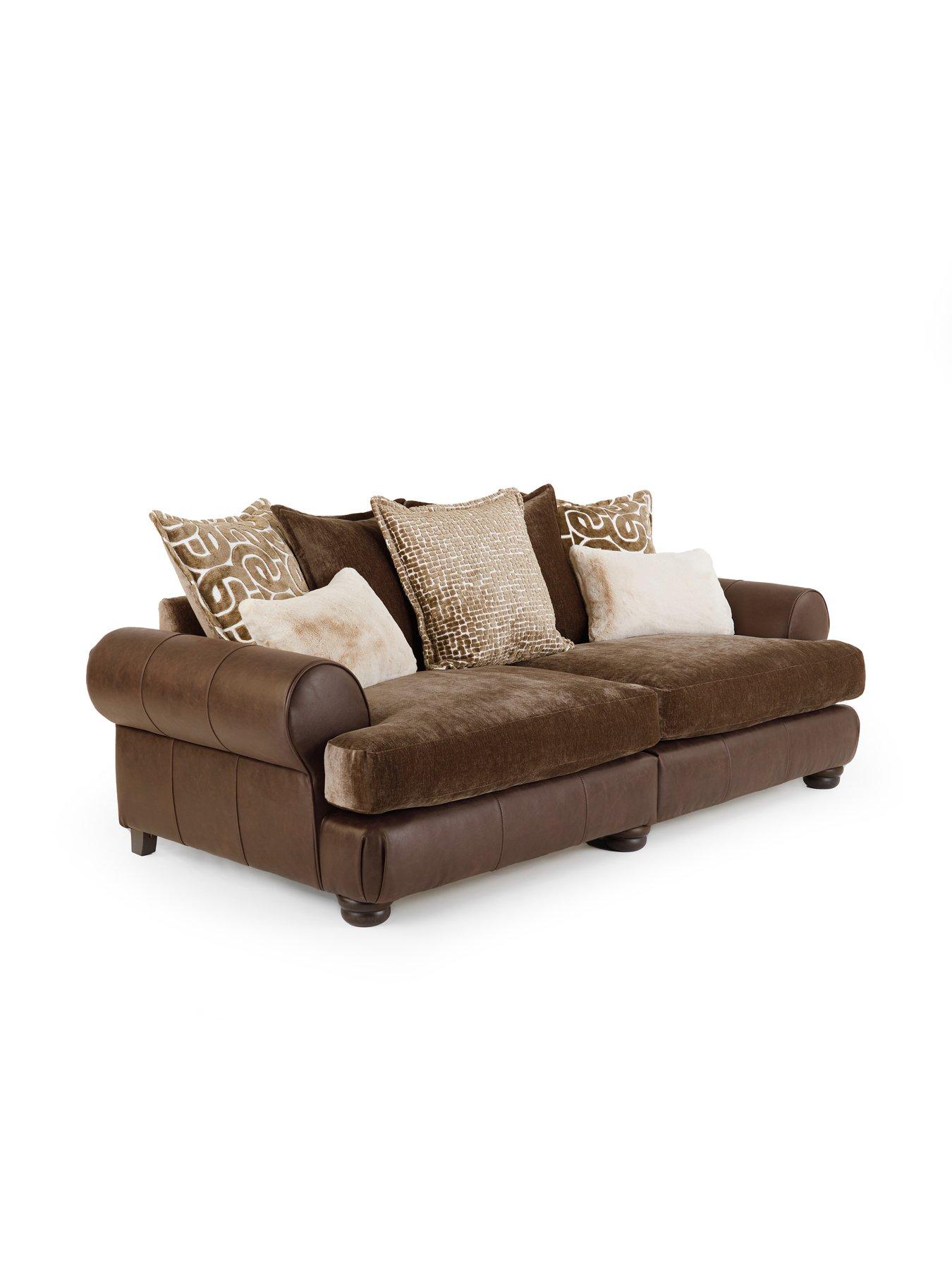 Image 3 of 7 of The Very Collection Broadway 4 Seater Fabric Sofa