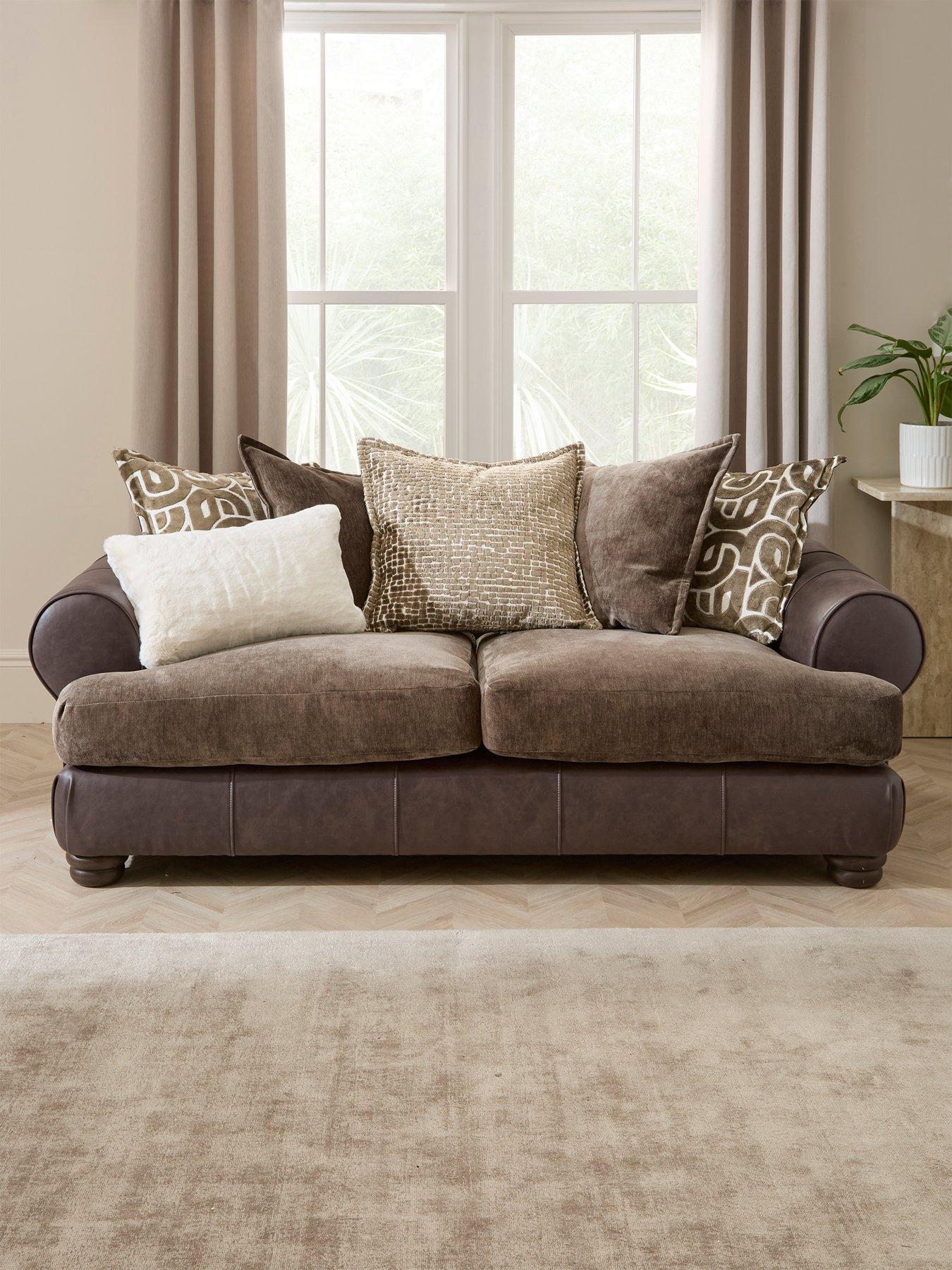 Image 1 of 7 of The Very Collection Broadway 3 Seater Fabric Sofa