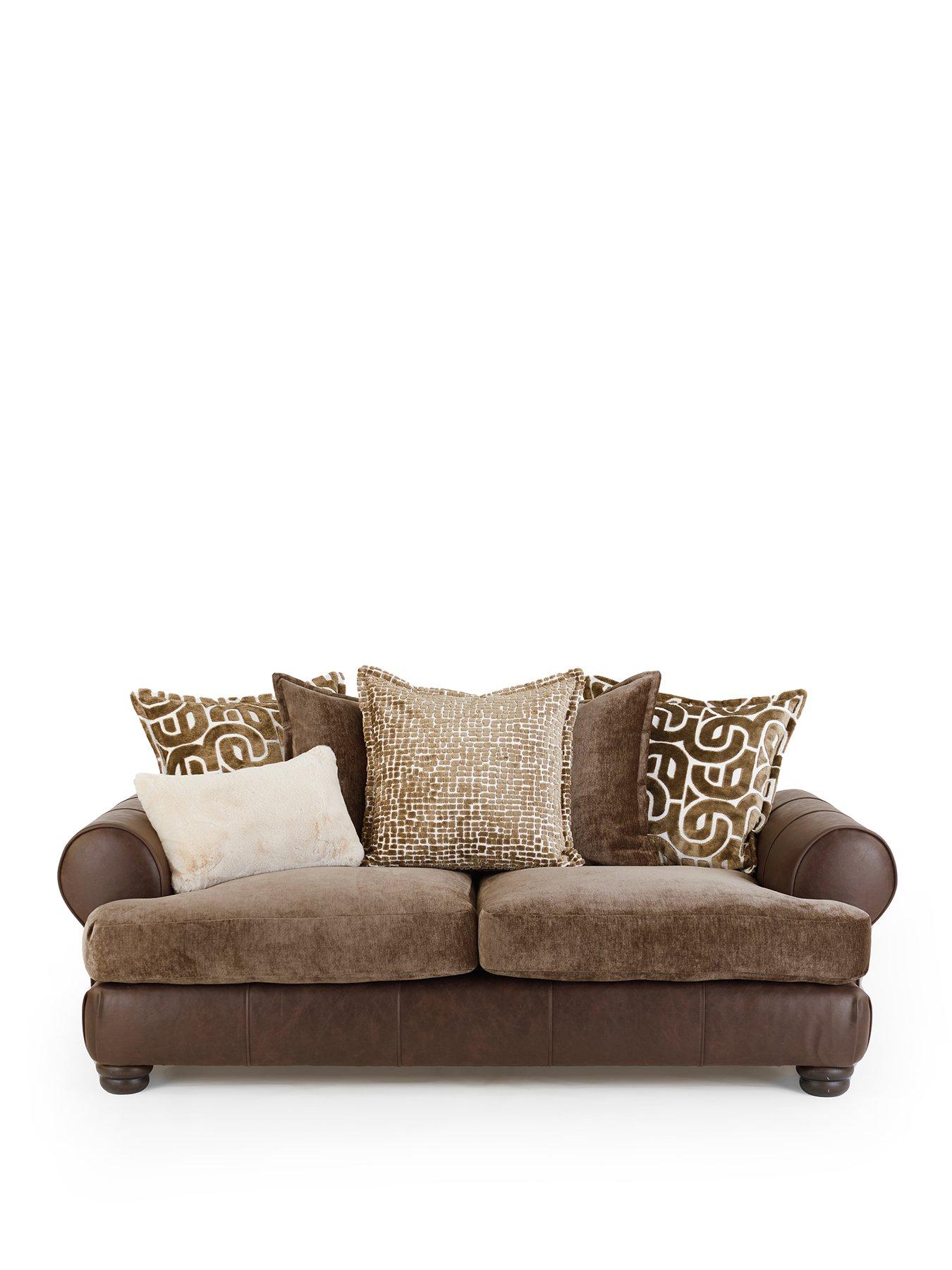  image of the-very-collection-broadway-3-seater-fabric-sofa