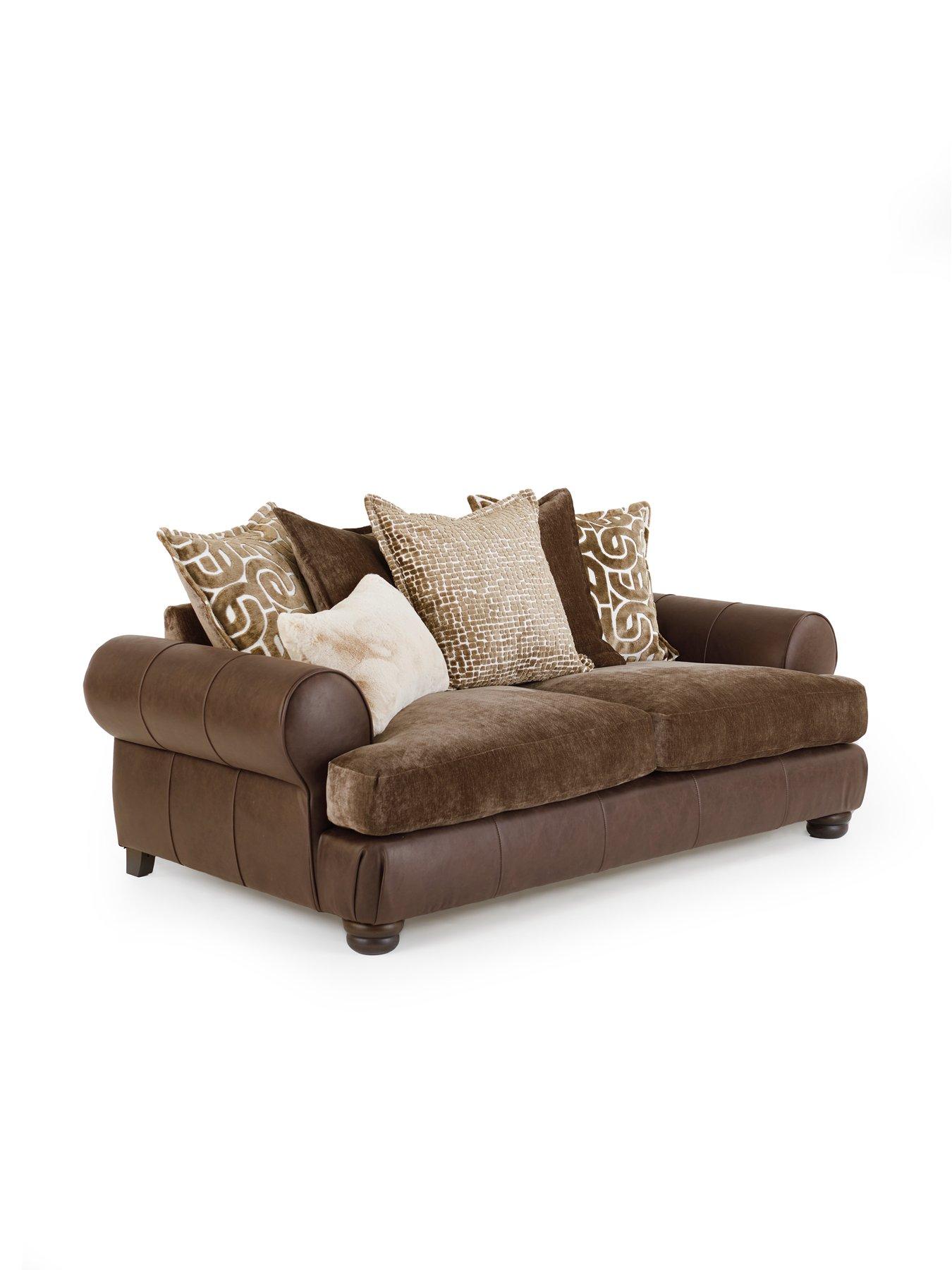  image of the-very-collection-broadway-3-seater-fabric-sofa