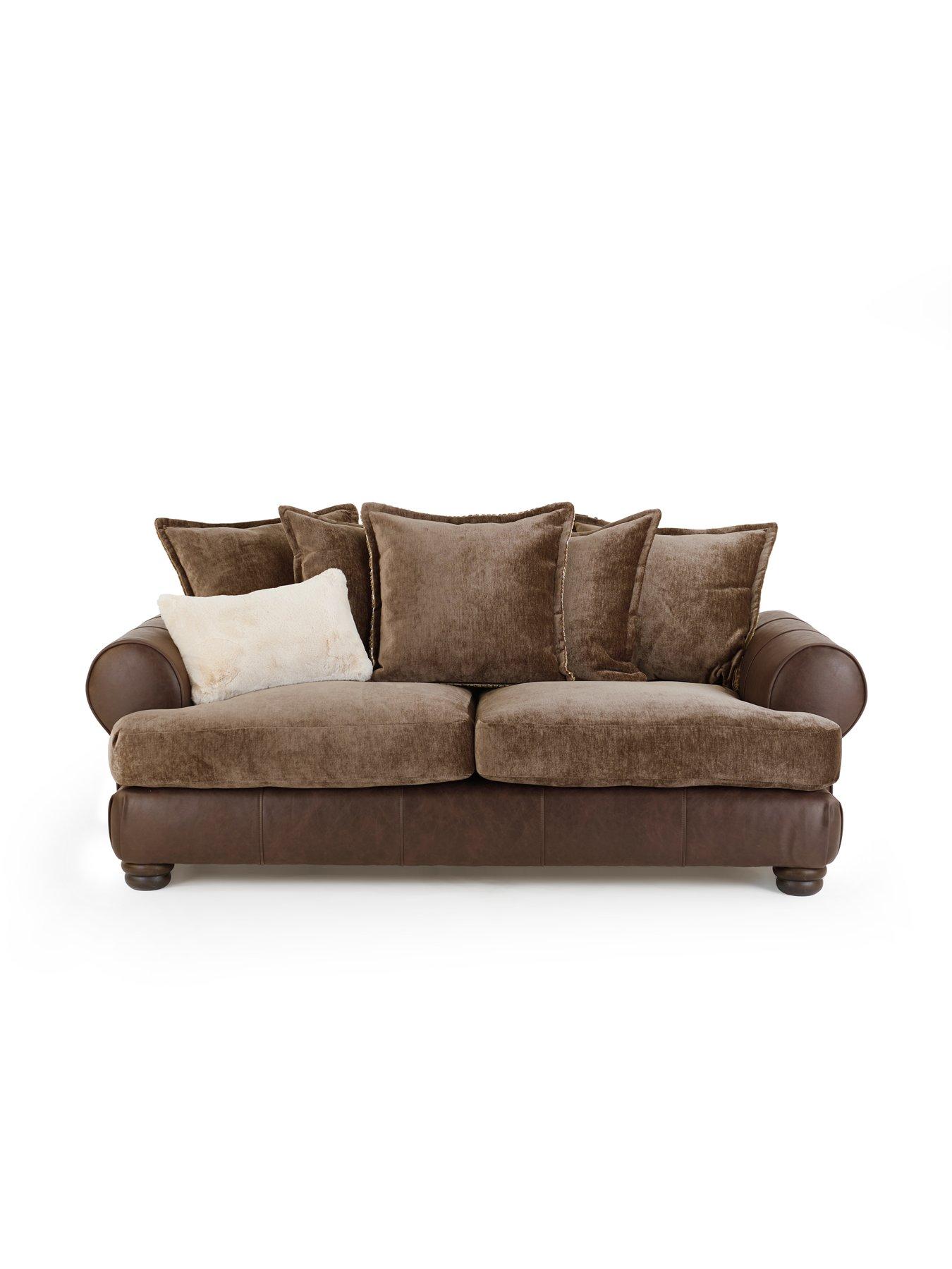 Image 4 of 7 of The Very Collection Broadway 3 Seater Fabric Sofa