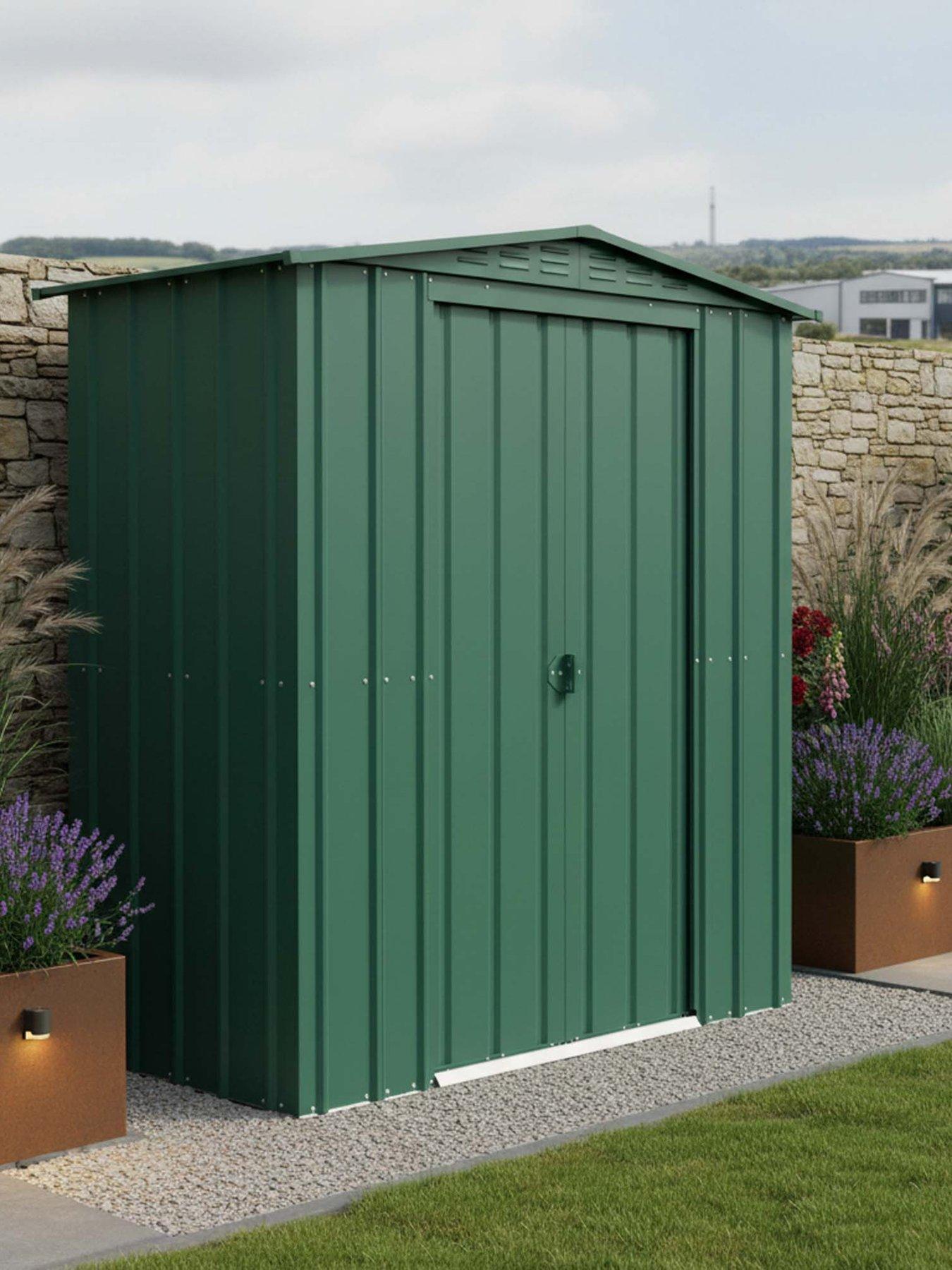 Globel 6 x 3 Apex Green Metal Shed