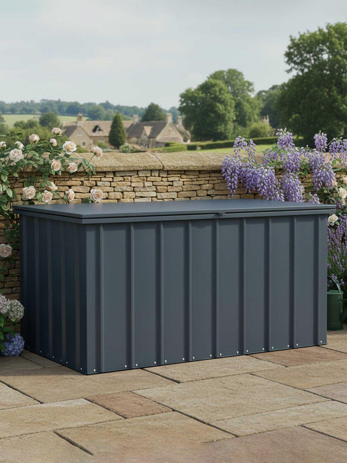 Globel 5 x 3 Storage Grey Metal Shed