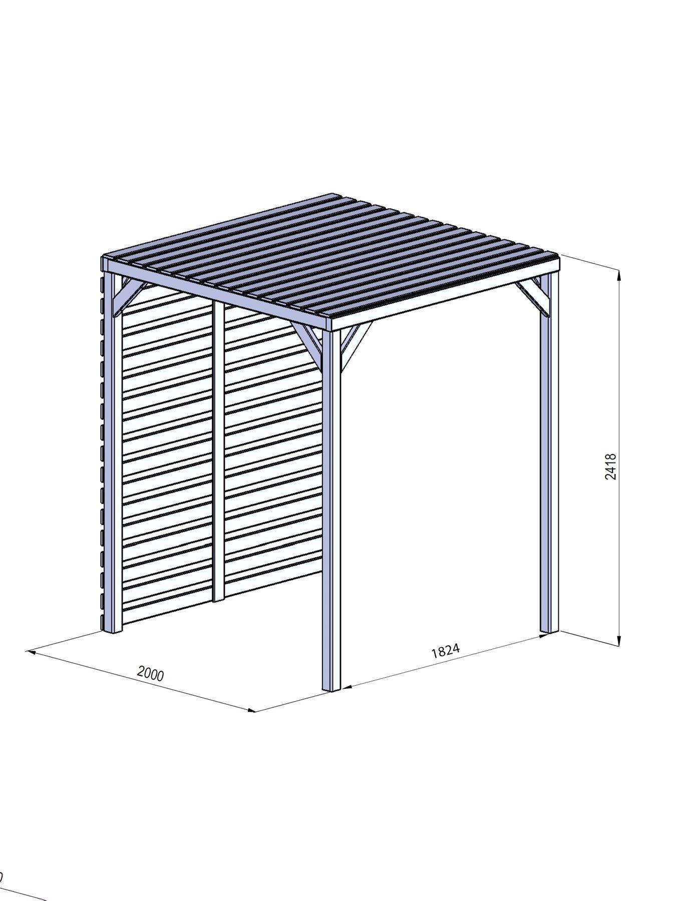 Image 7 of 7 of MERCIA 2m x 2m Modern Pergola