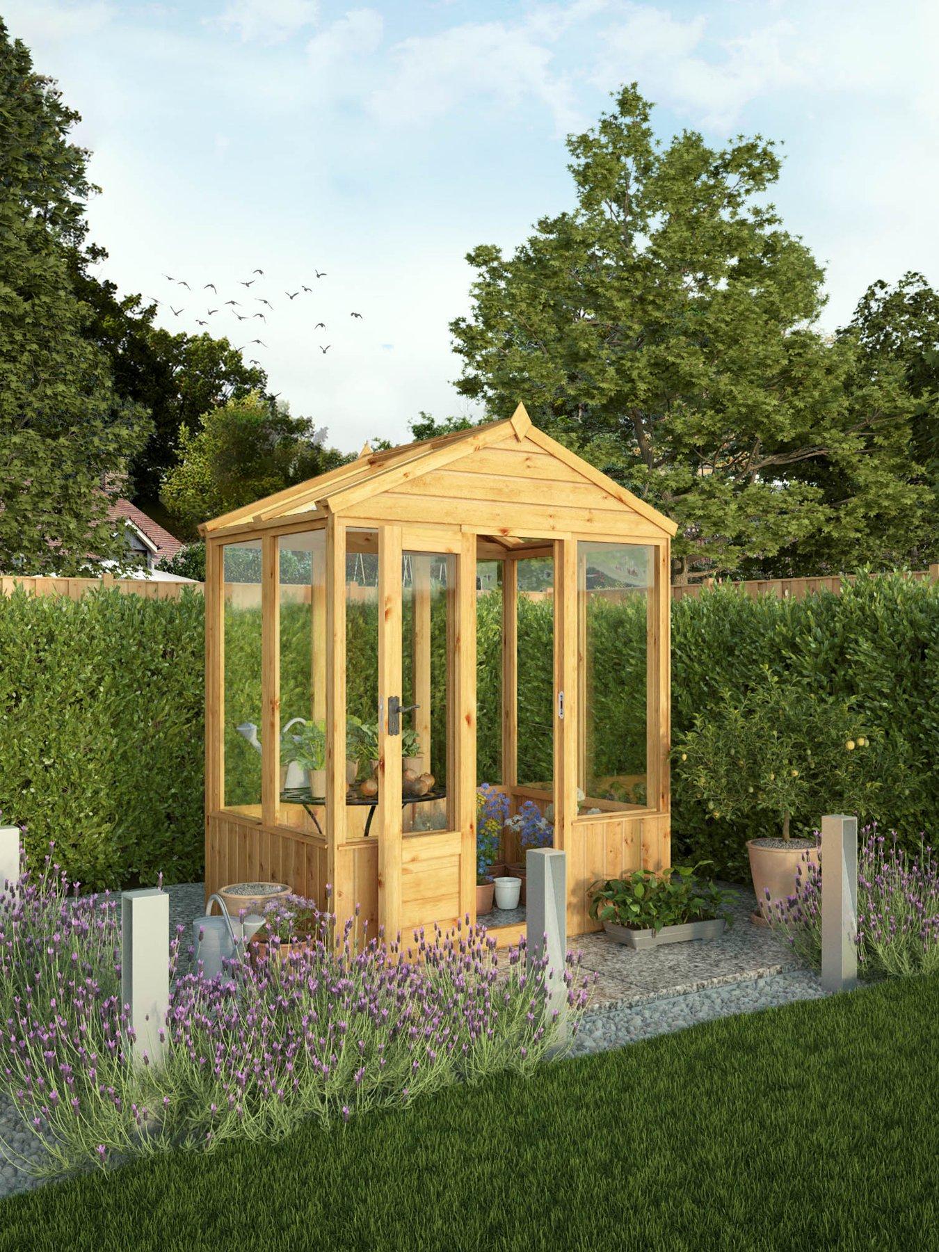 MERCIA 4 x 6 Woodsman Apex Styrene Greenhouse