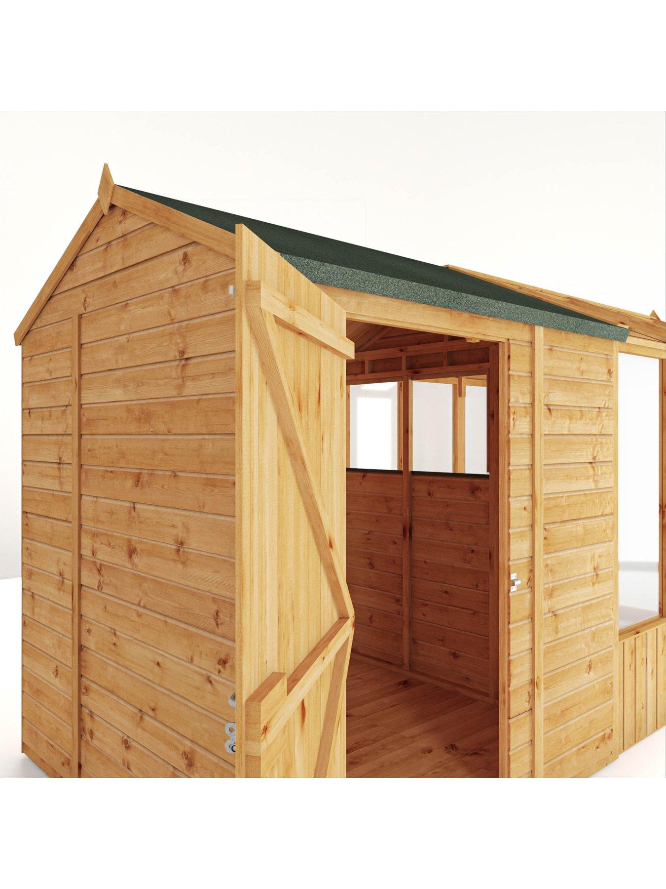 Image 5 of 7 of MERCIA 14 x 6 Woodsman Styrene Greenhouse/Shed Combi