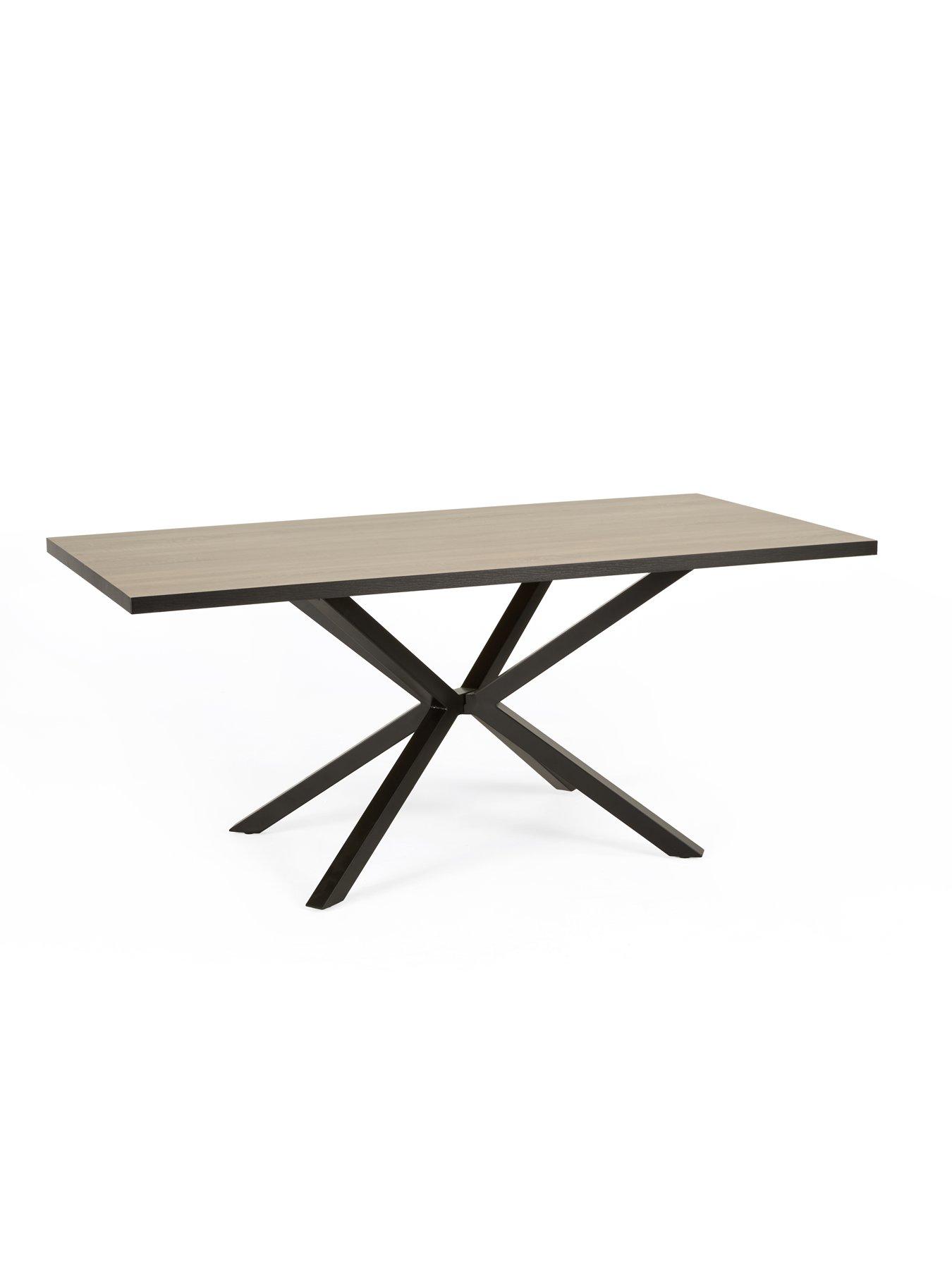  image of the-very-collection-oslo-180cm-rectangular-dining-table-2-benches