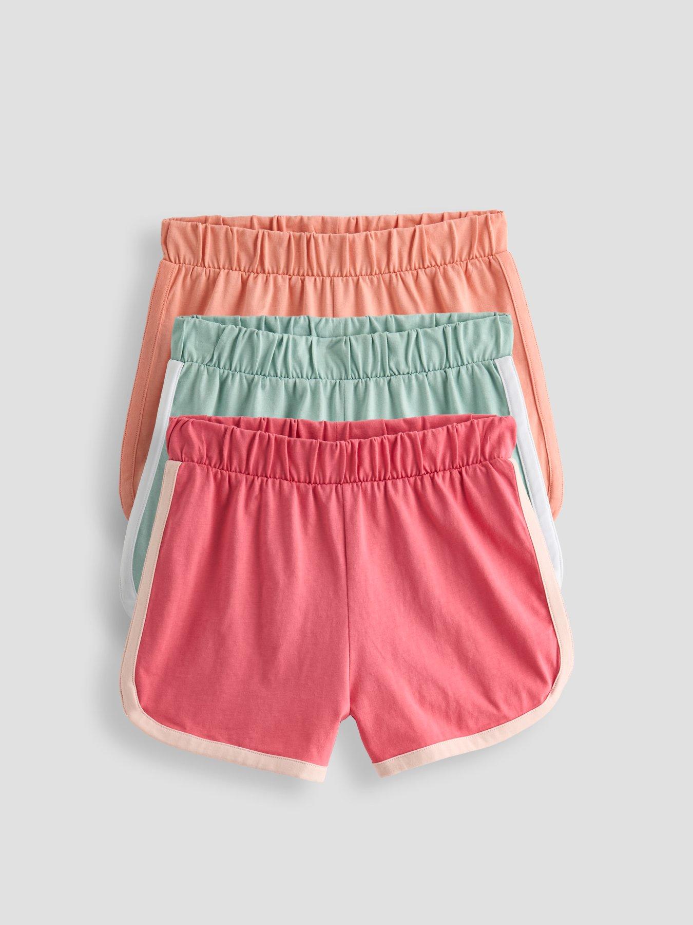 The Very Collection Girls 3 Pack Cotton Shorts - Multi