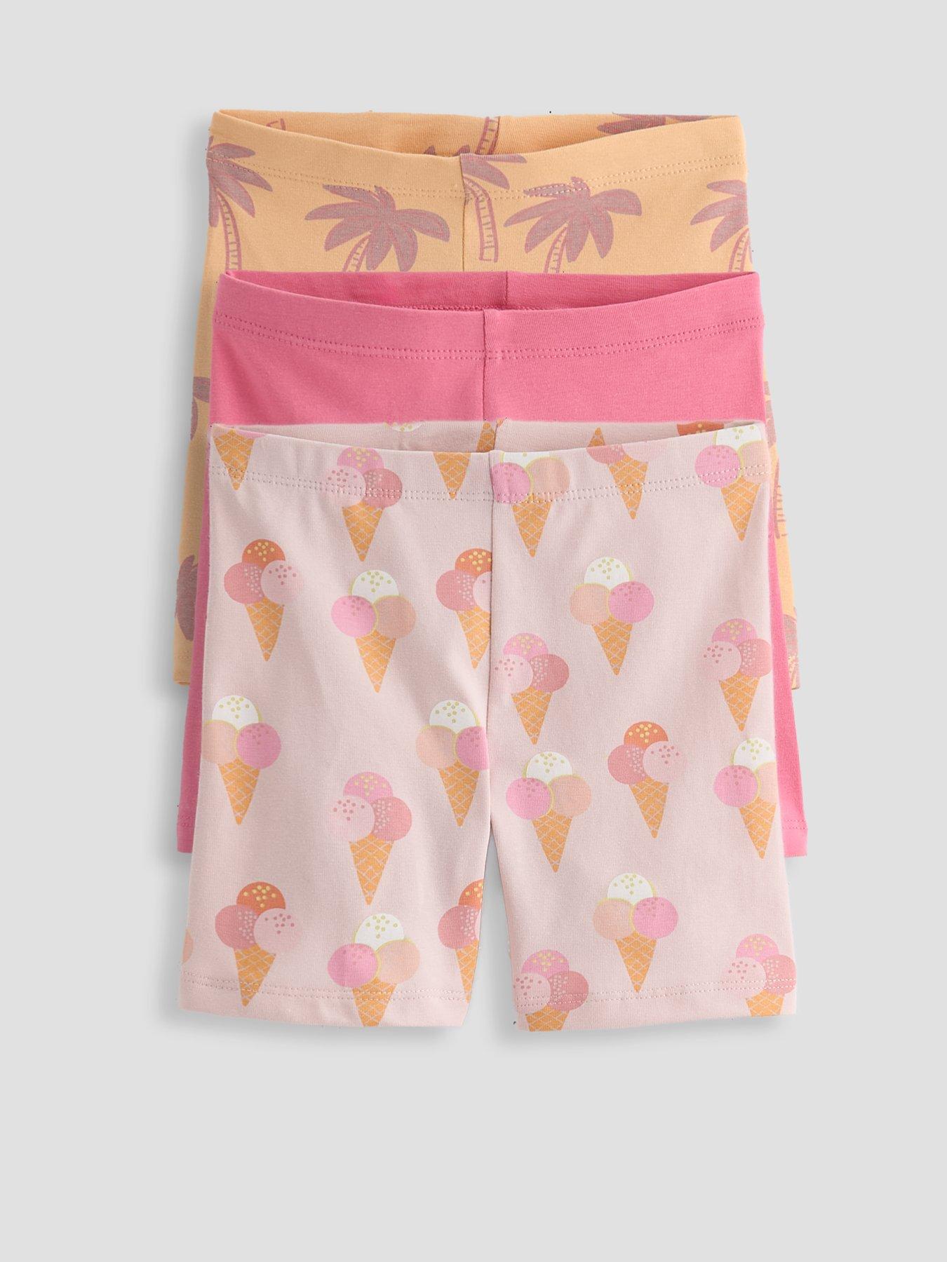 The Very Collection Girls 3 Pack Cycling Shorts - Multi