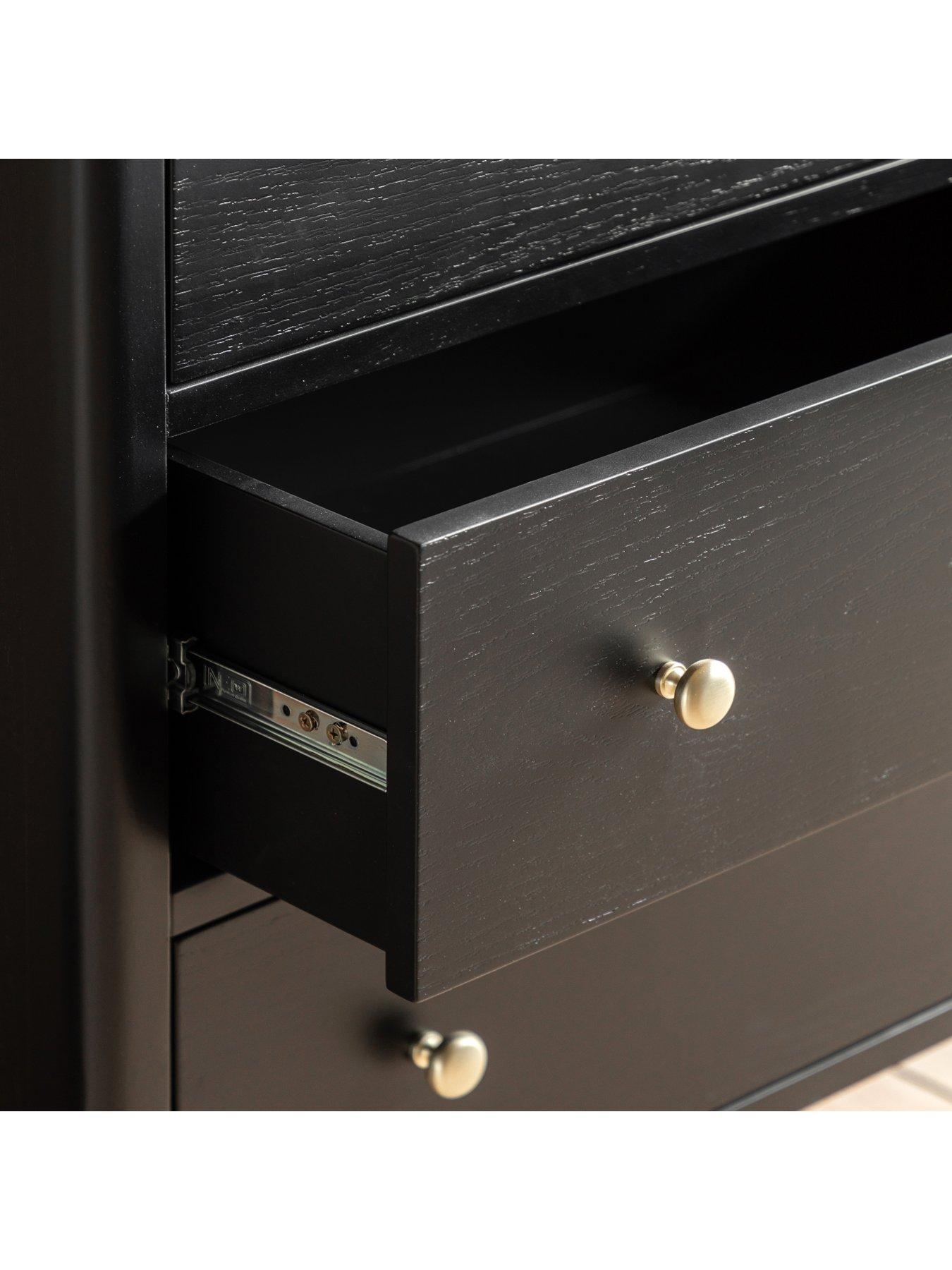 Image 3 of 5 of Gallery Direct Acton 3 Drawer Chest Black