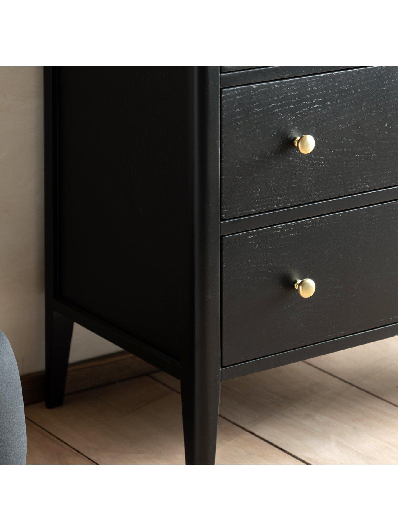 Image 4 of 5 of Gallery Direct Acton 3 Drawer Chest Black