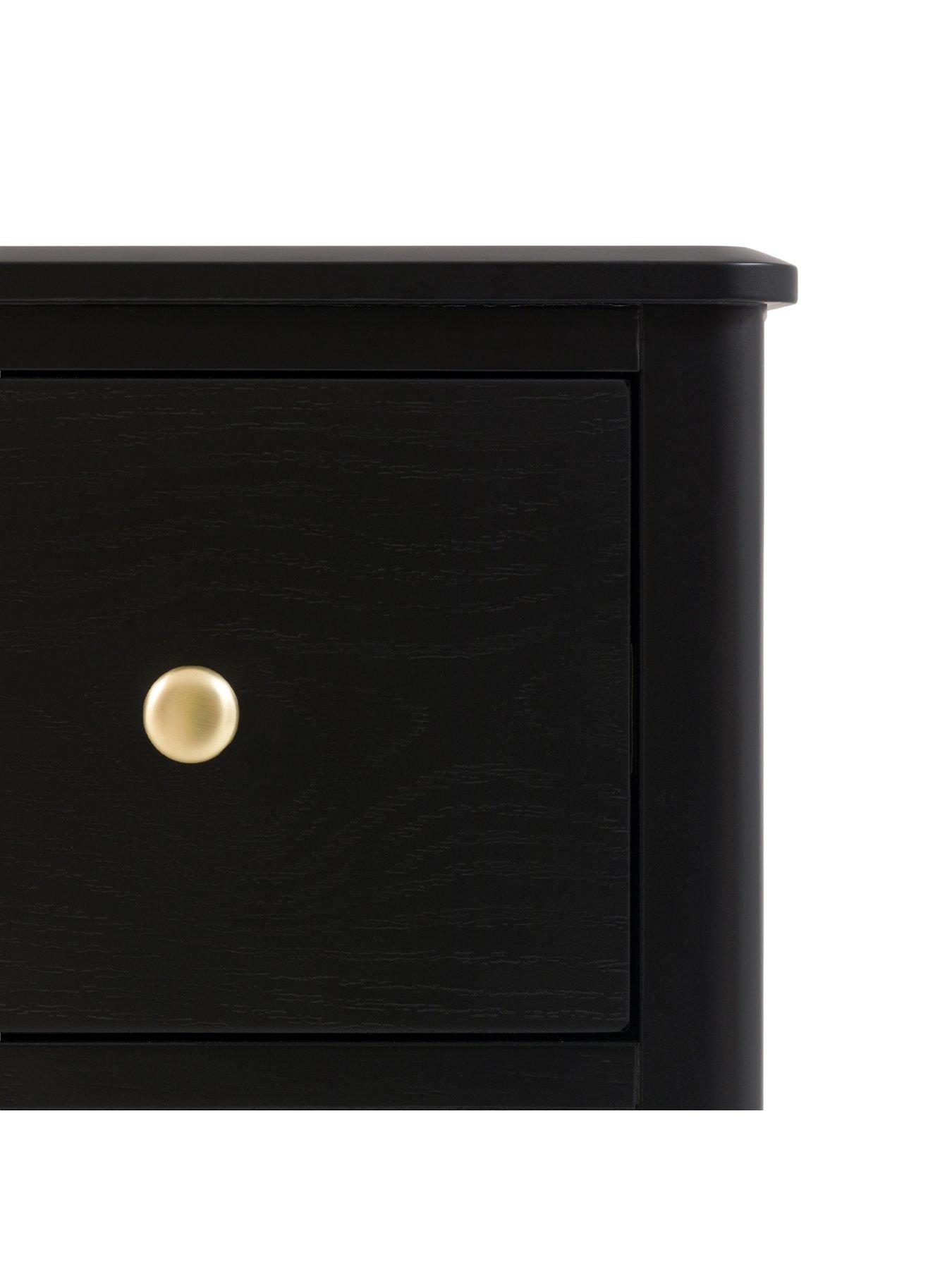 Image 5 of 5 of Gallery Direct Acton 3 Drawer Chest Black