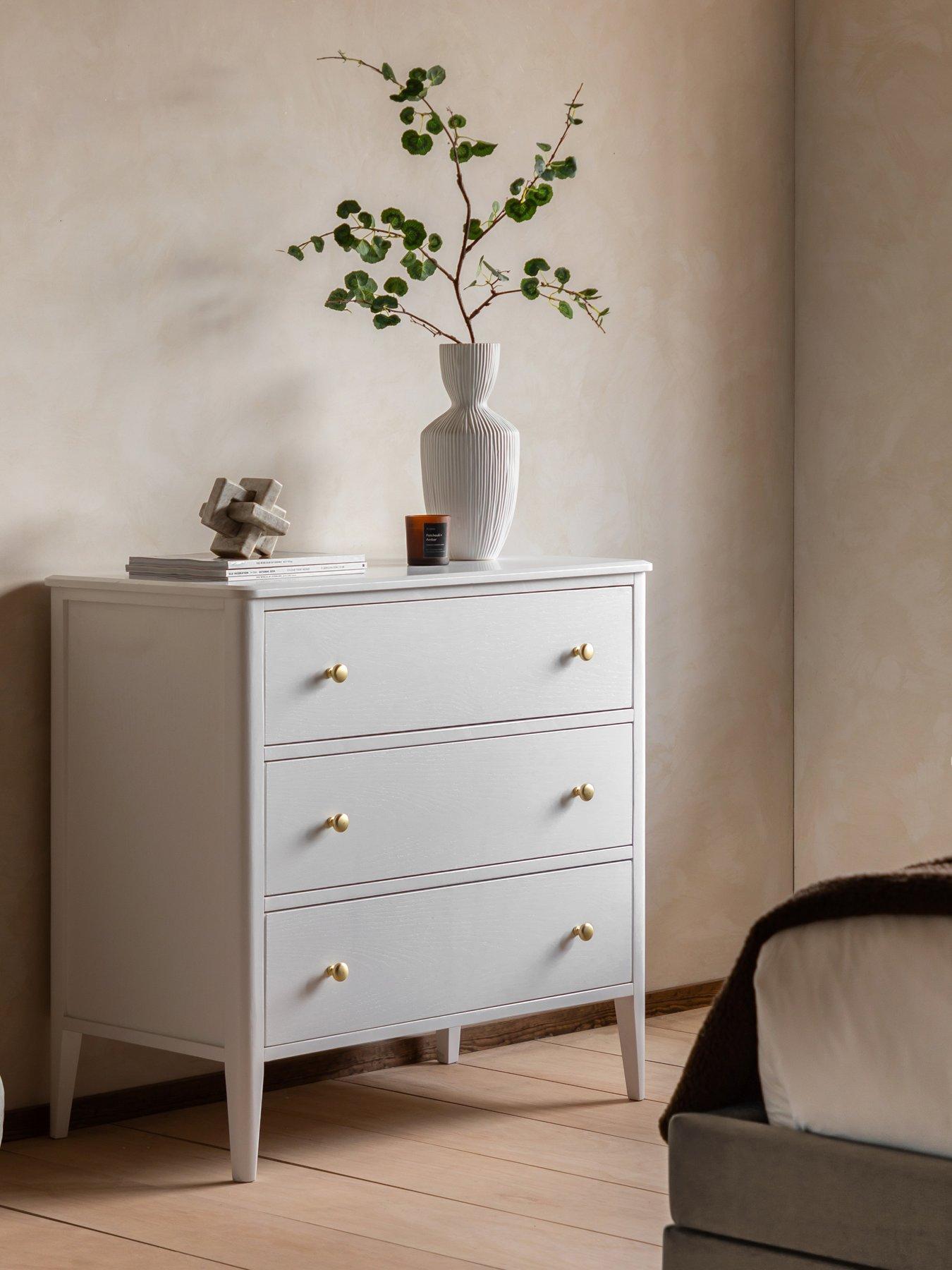 Image 1 of 4 of Gallery Direct Acton 3 Drawer Chest White