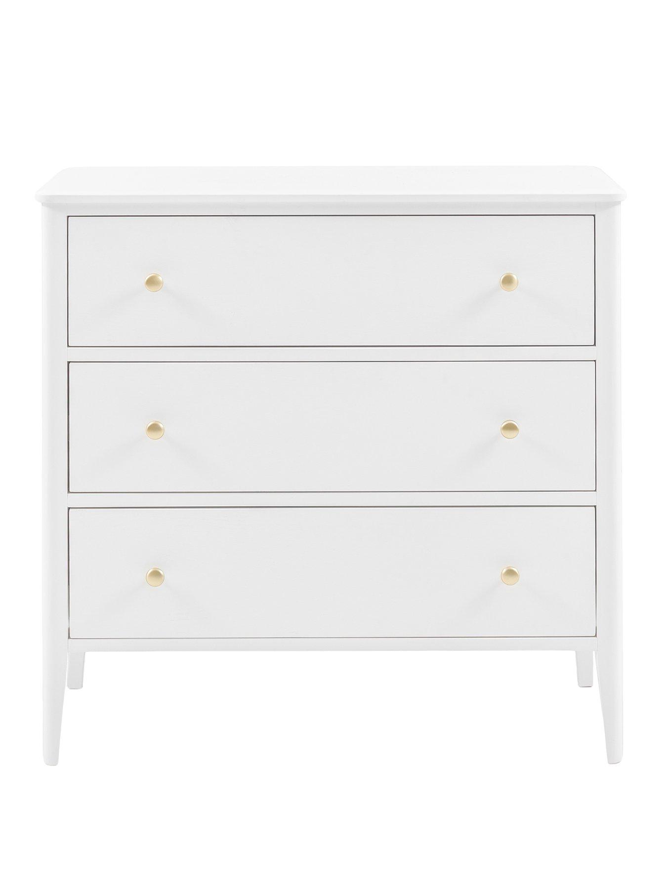 Image 2 of 4 of Gallery Direct Acton 3 Drawer Chest White