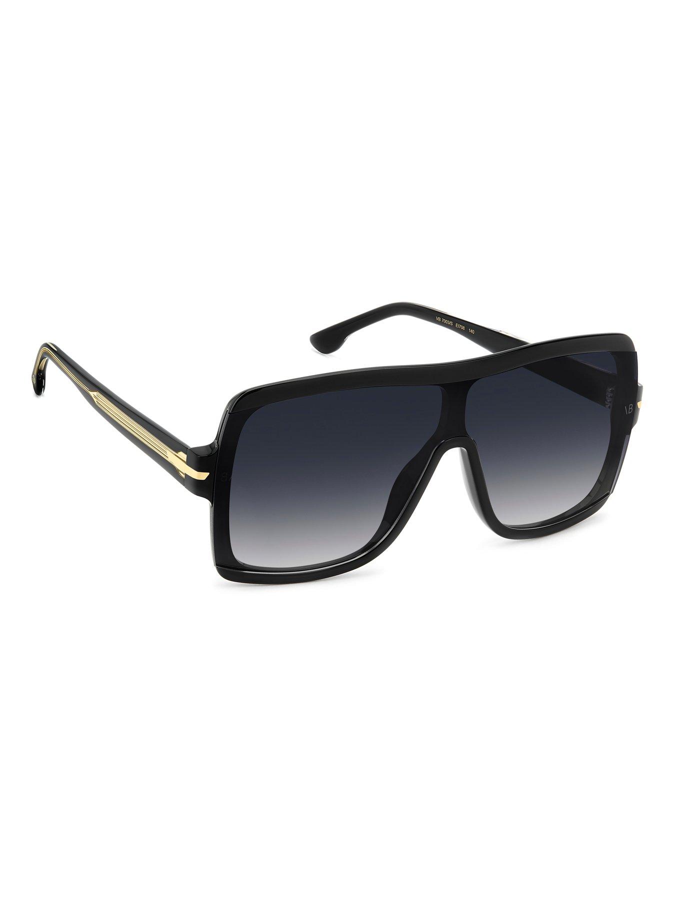 back image of victoria-beckham-oversized-mask-shape-sunglasses--black