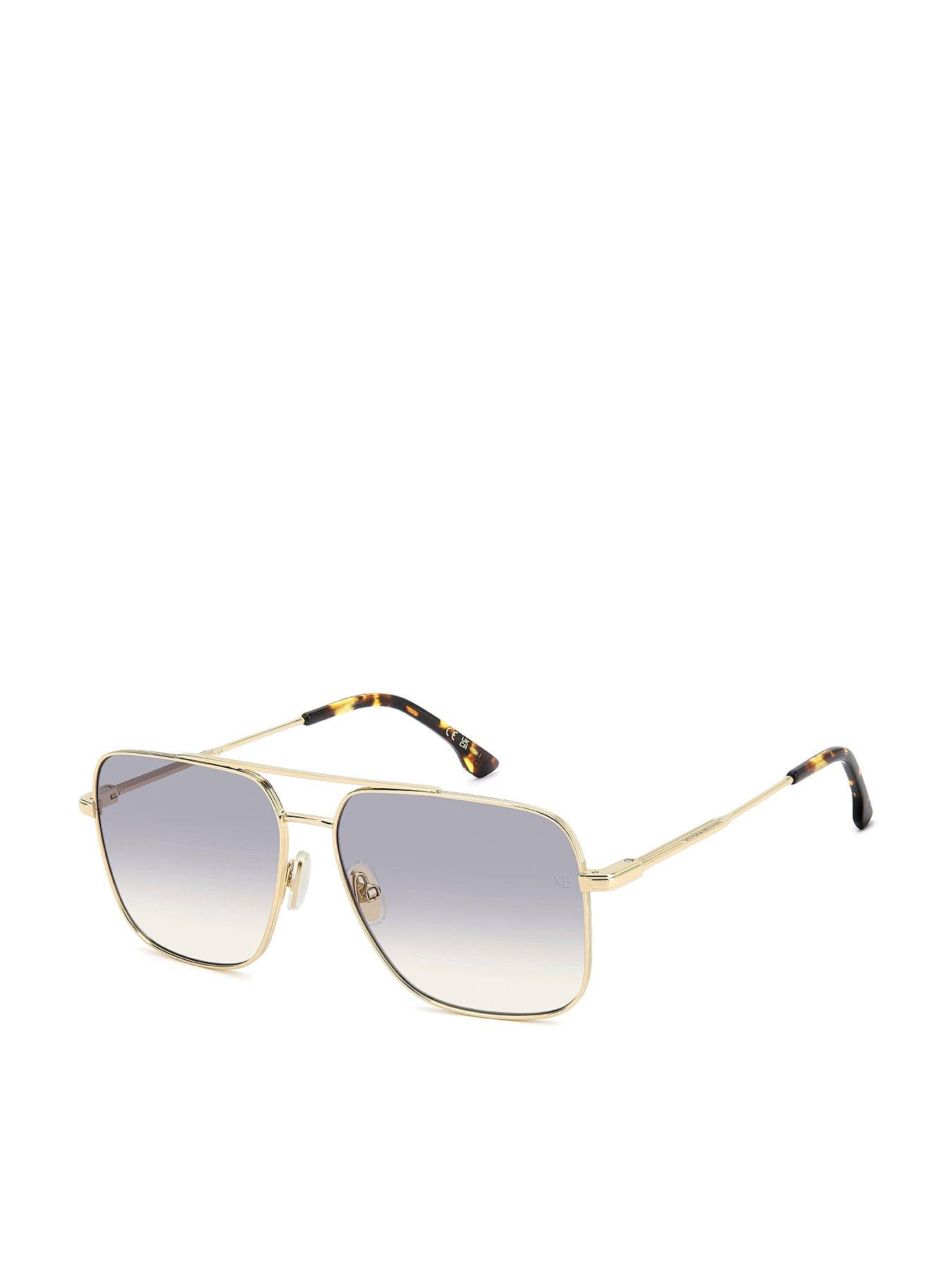 VICTORIA BECKHAM 1007/S/Bb Slim Navigator Sunglasses - Gold
