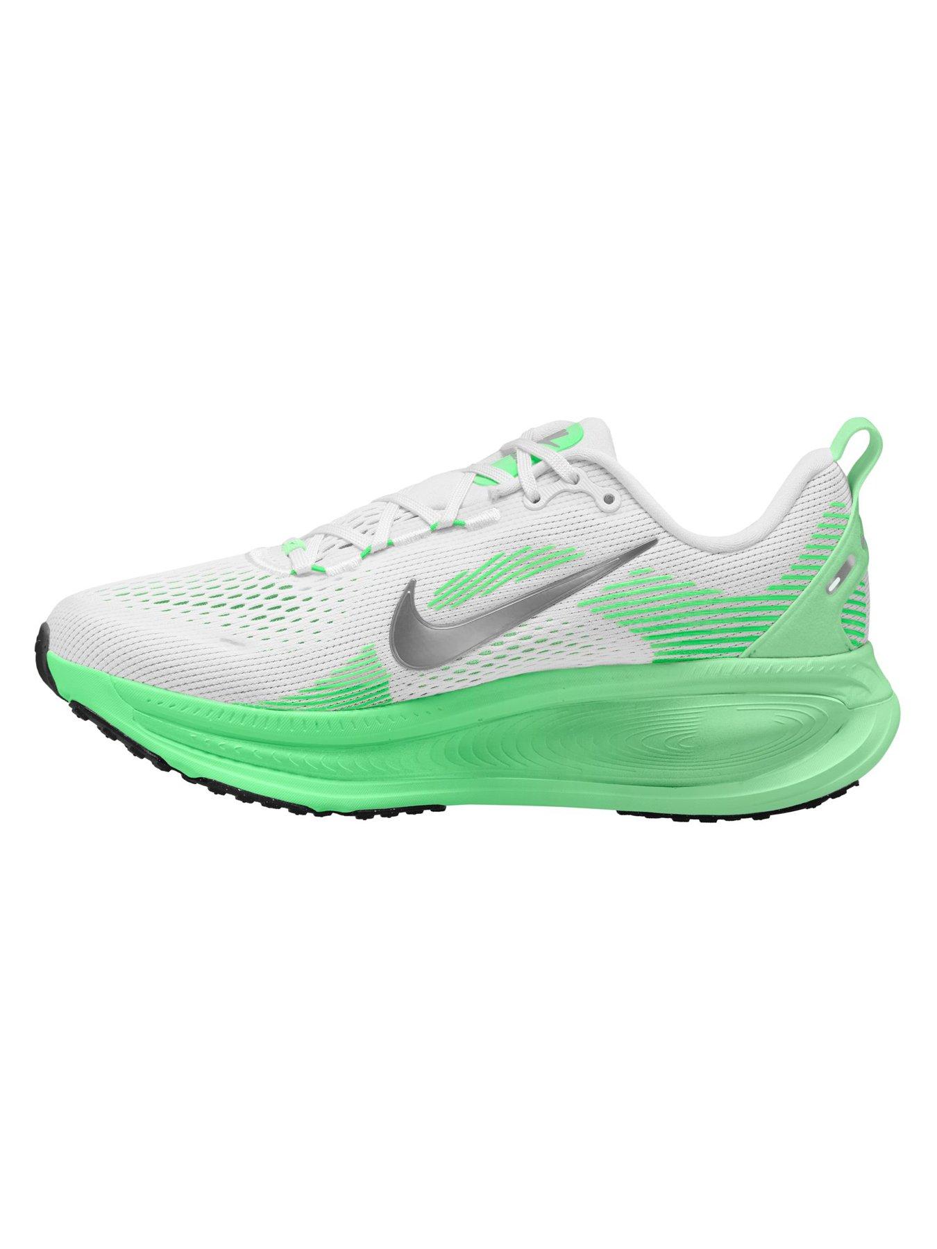 Image 6 of 7 of Nike Womens Running Vomero 18 Trainers - White/green