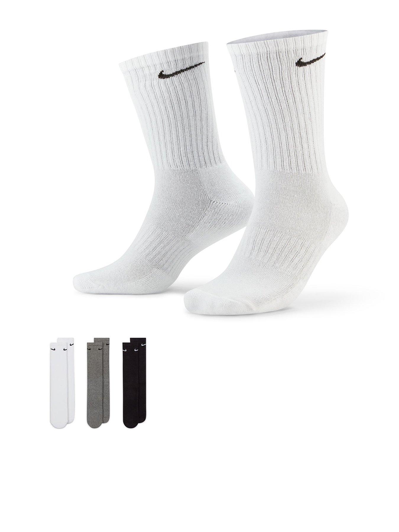 Image 1 of 4 of Nike Mens Training Everyday Cushioned Crew Socks (3 Pack) - Multi