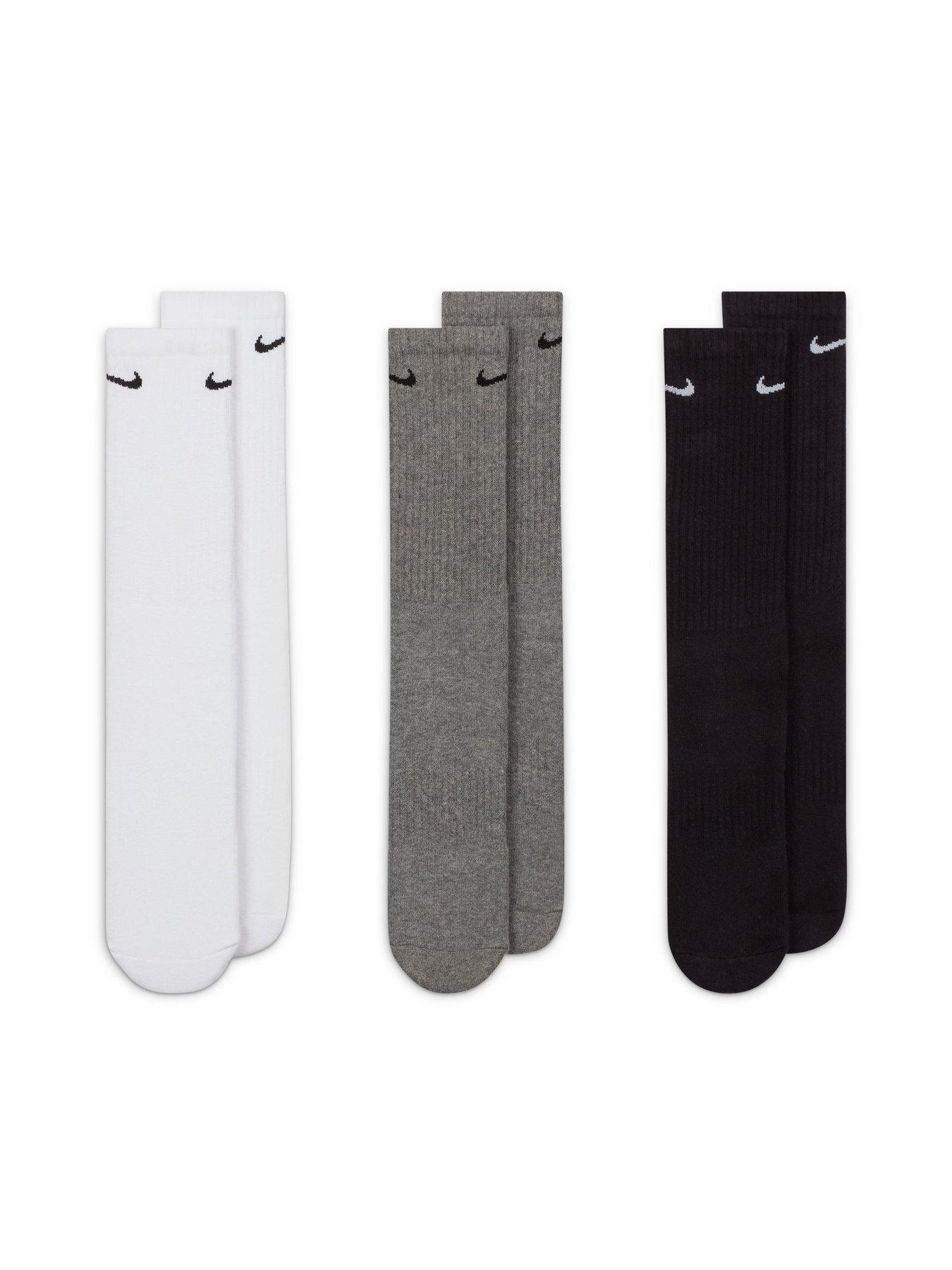Image 2 of 4 of Nike Mens Training Everyday Cushioned Crew Socks (3 Pack) - Multi