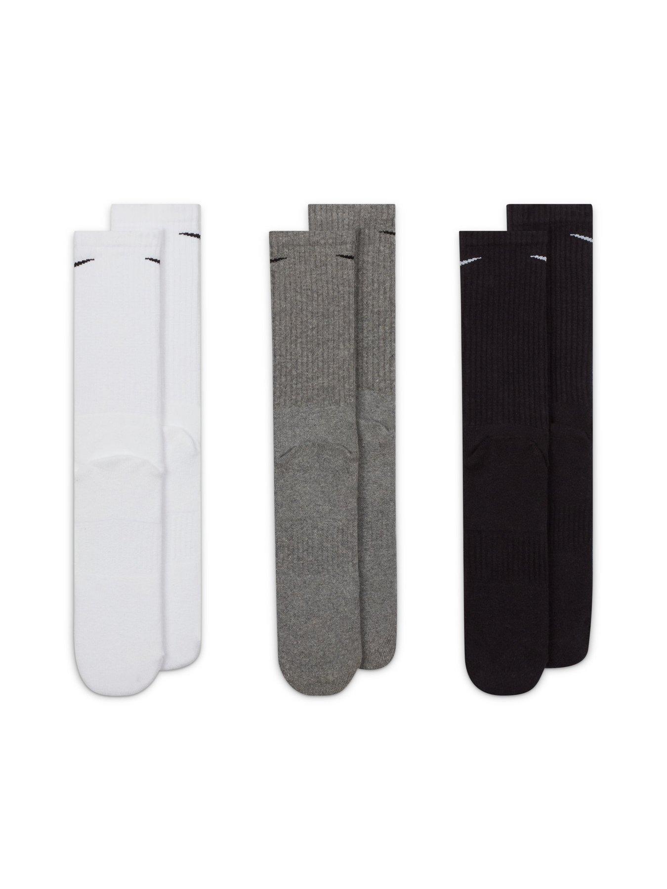 Image 3 of 4 of Nike Mens Training Everyday Cushioned Crew Socks (3 Pack) - Multi