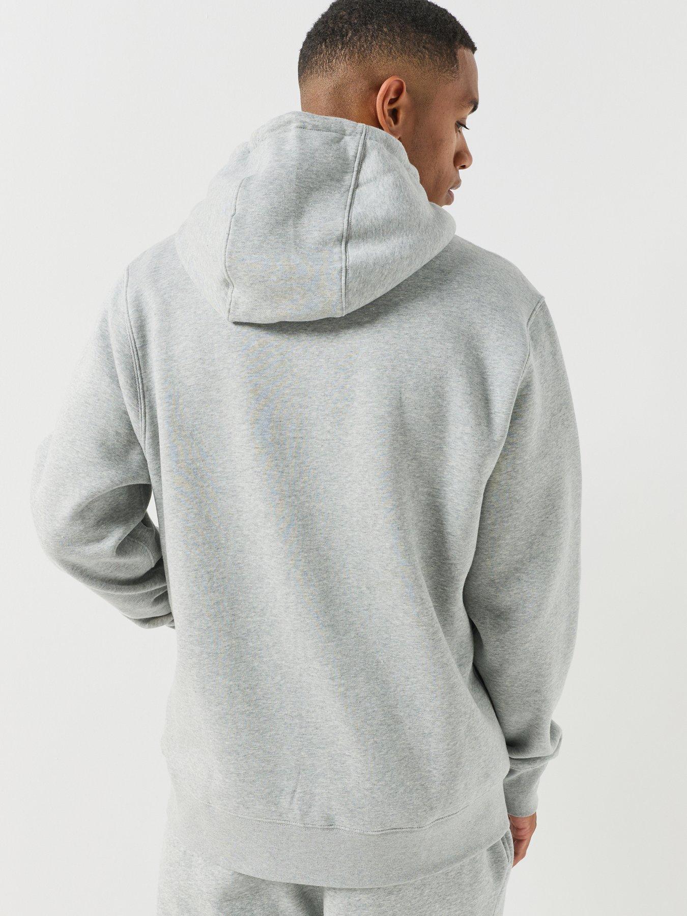 Image 2 of 6 of Nike Mens Club Fleece Full Zip Hoodie - Grey
