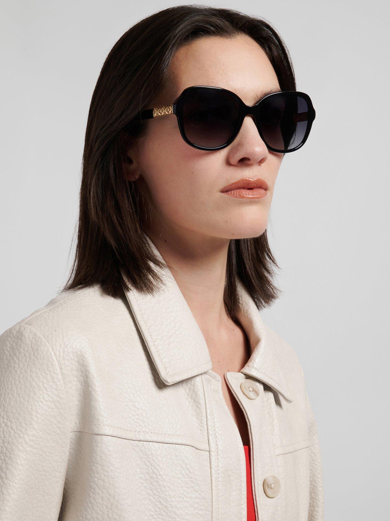 Image 2 of 7 of Kate Spade New York Eliza Women's Sunglasses - Black