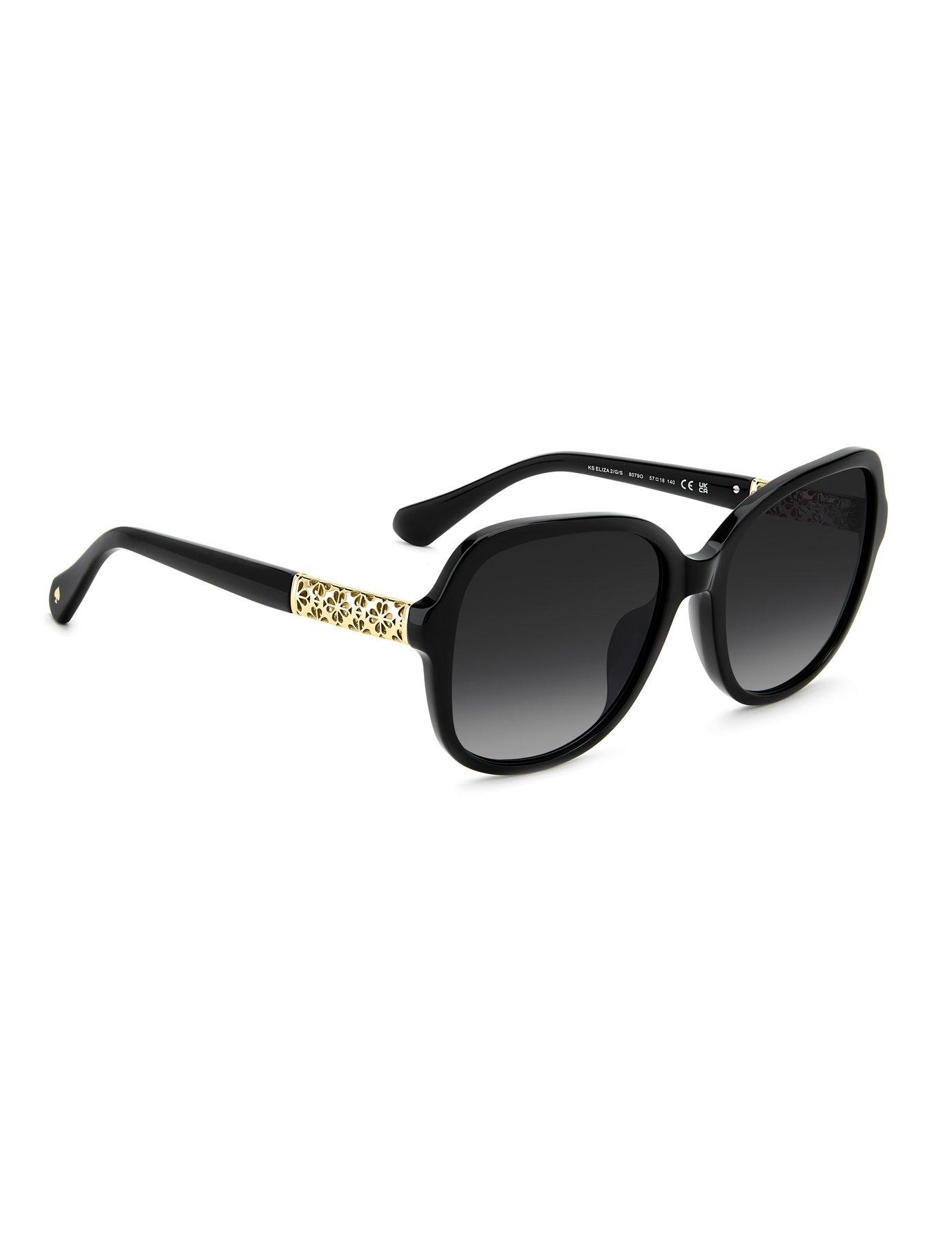 Image 3 of 7 of Kate Spade New York Eliza Women's Sunglasses - Black