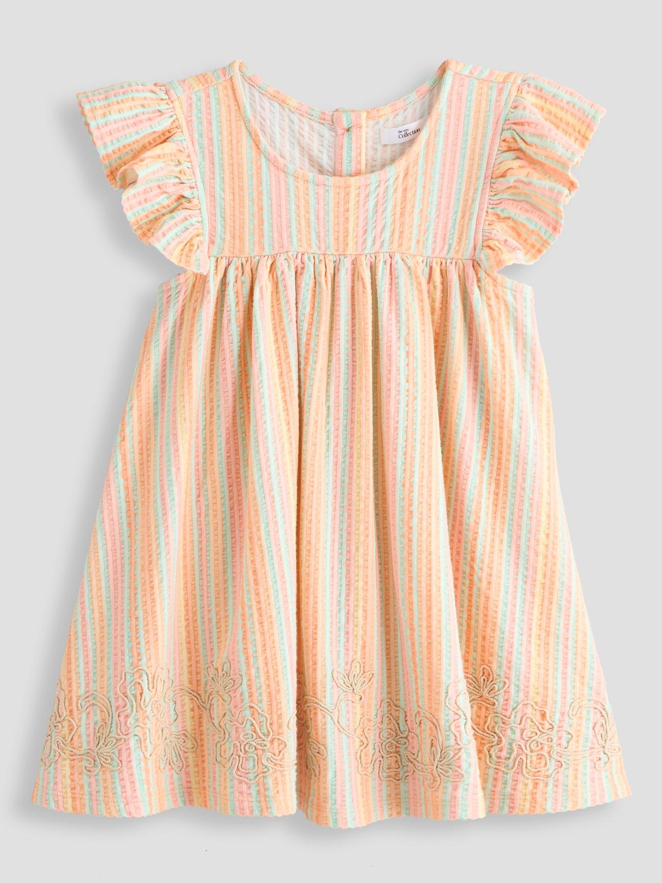The Very Collection Girls Stripe Dress - Multi