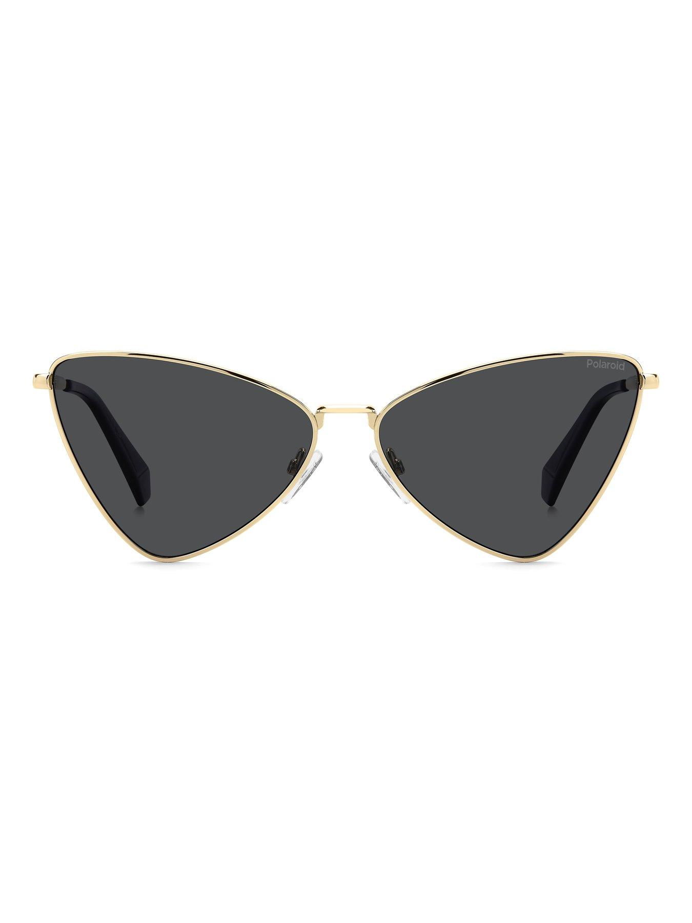 Image 3 of 6 of Polaroid Geometric Sunglasses- Gold Frames