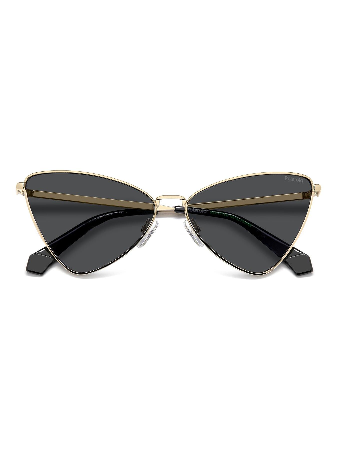 Image 4 of 6 of Polaroid Geometric Sunglasses- Gold Frames
