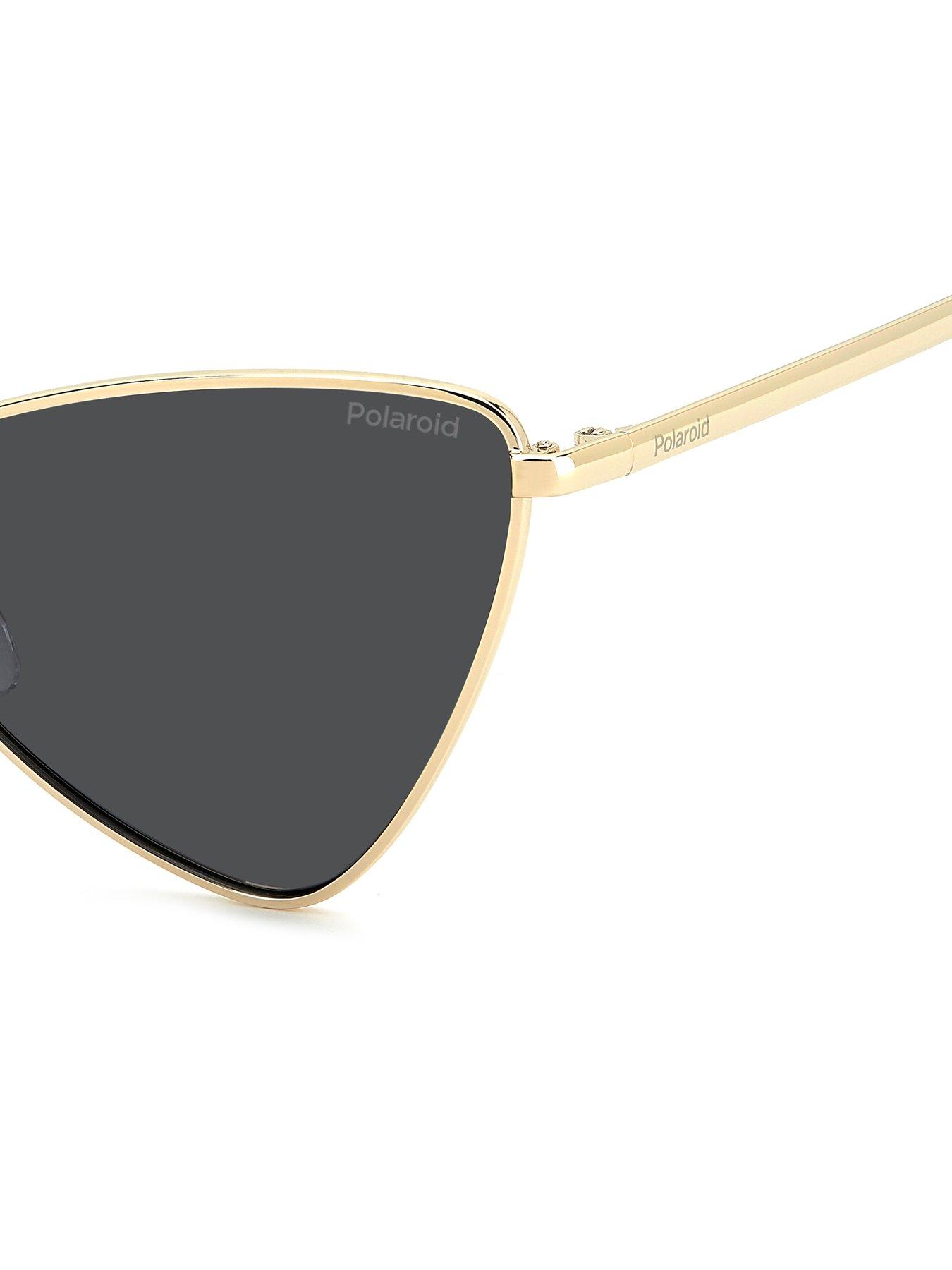 Image 5 of 6 of Polaroid Geometric Sunglasses- Gold Frames