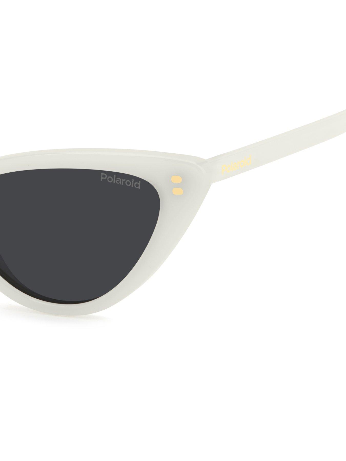 Image 5 of 6 of Polaroid Cat Eye Sunglasses- White