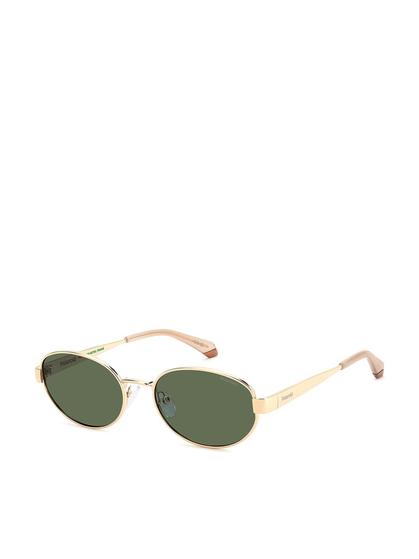 Polaroid Women's PLD Oval Shape Sunglasses - Gold