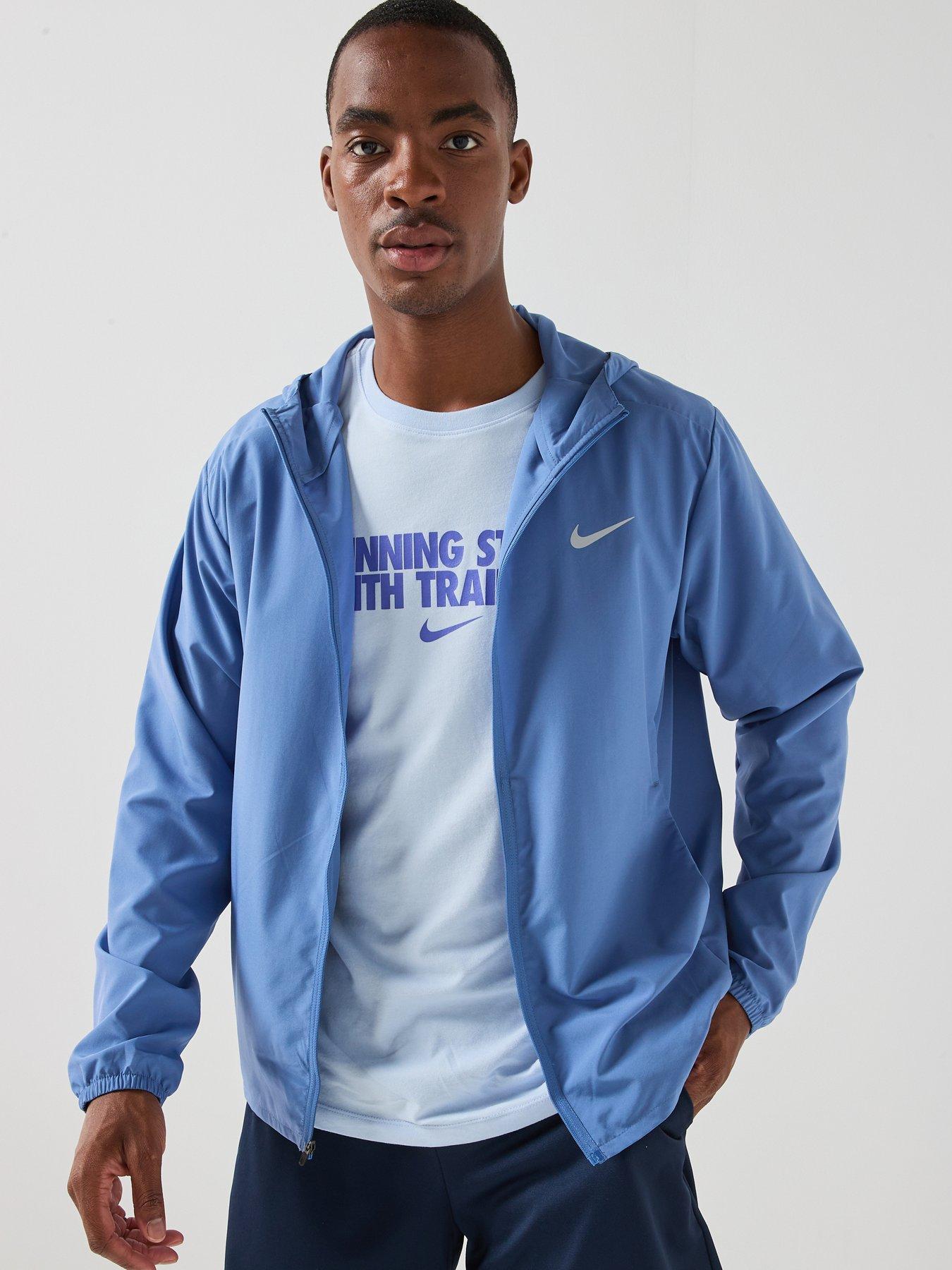 Nike Mens Training Dri-Fit Hooded Versatile Jacket - Blue