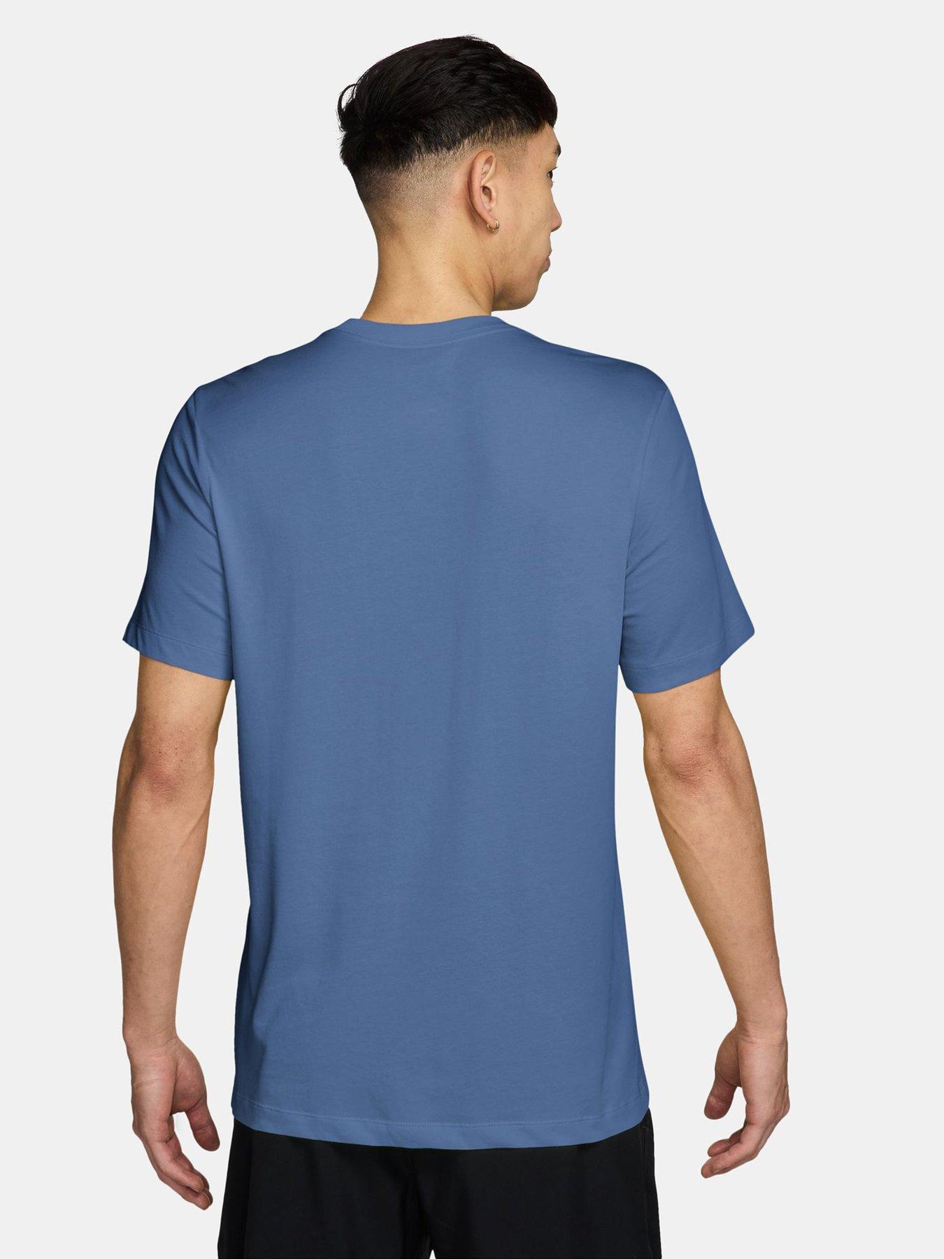 Image 2 of 3 of Nike Mens Training Pro T-Shirt - Blue